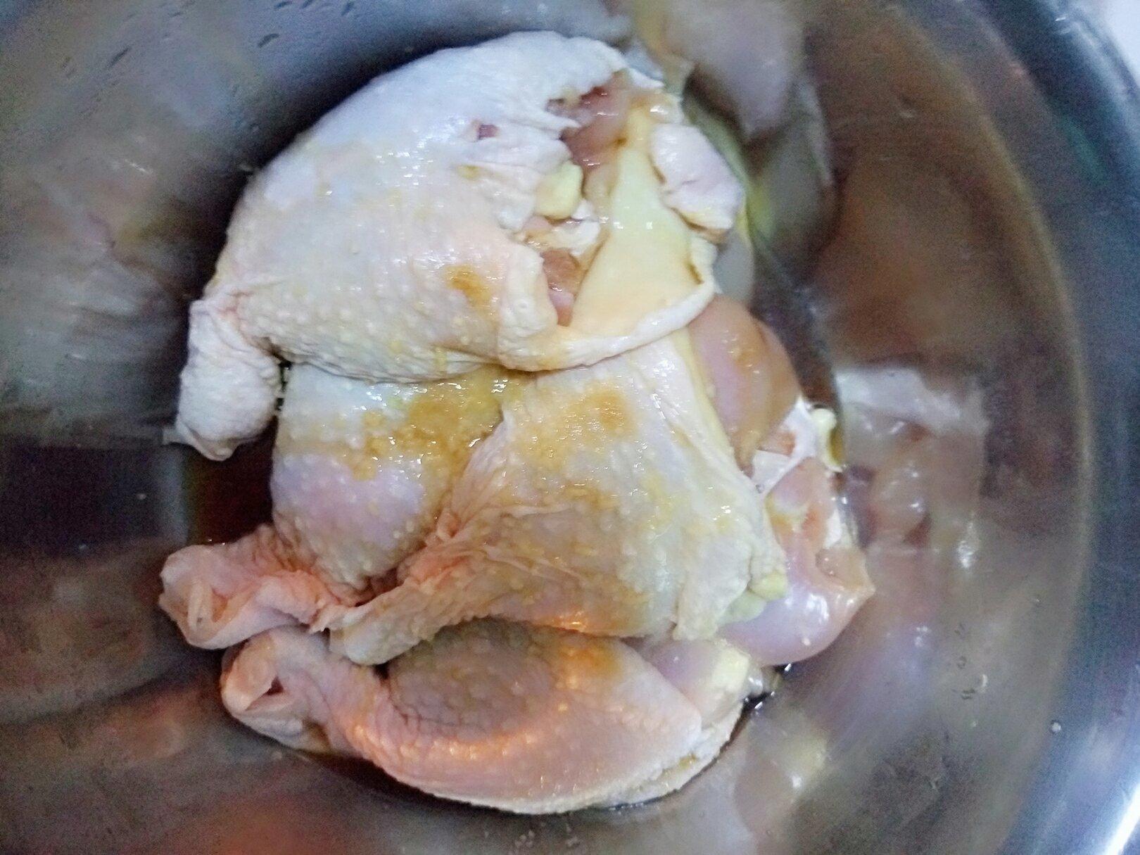 香煎雞腿包飯的做法 步骤2