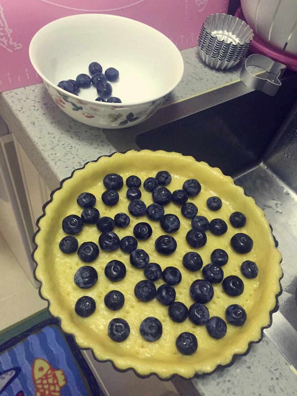 藍莓乳酪派（8寸爆漿版）的做法 步骤7