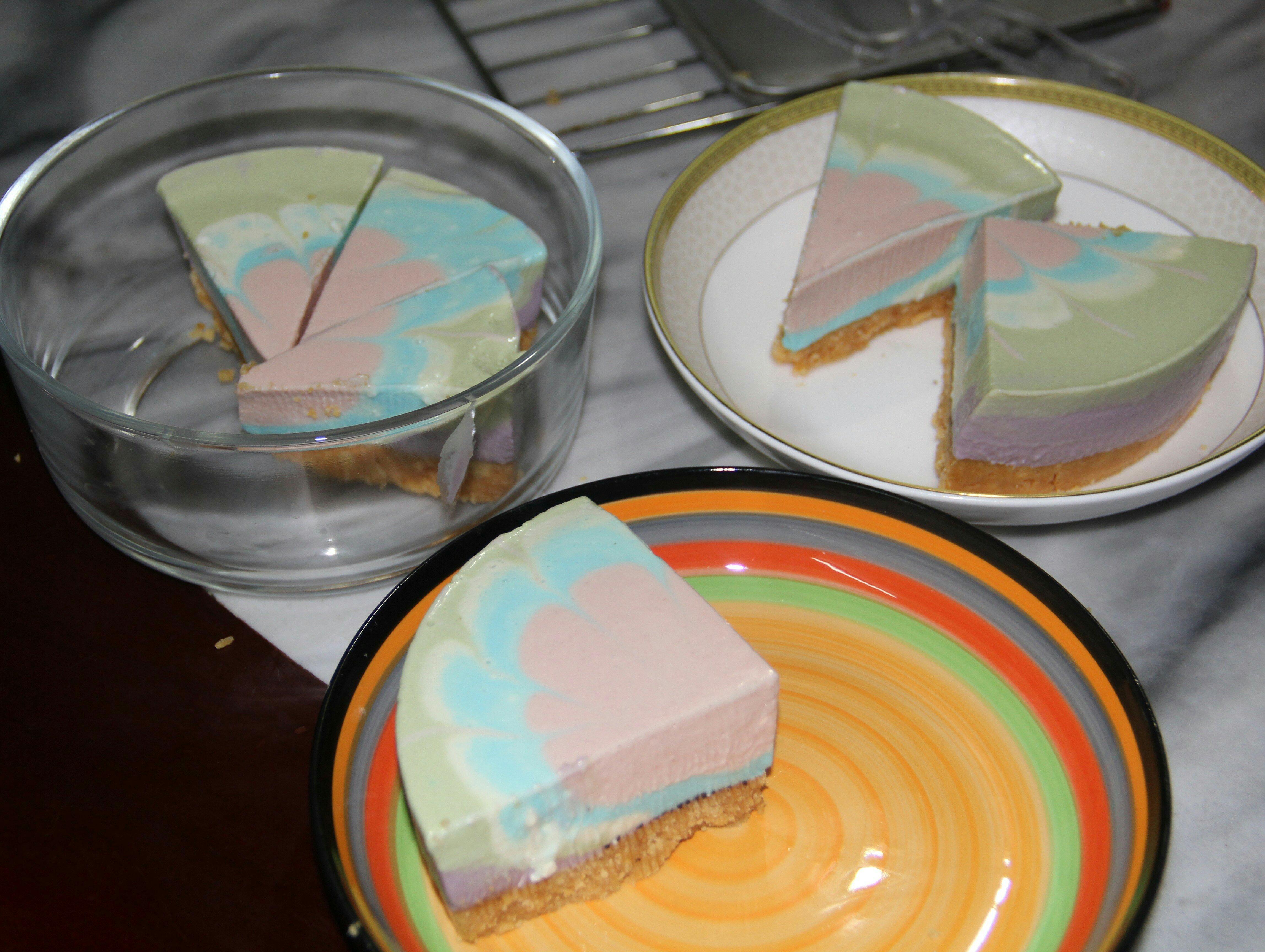 彩虹芝士蛋糕的做法 步骤1