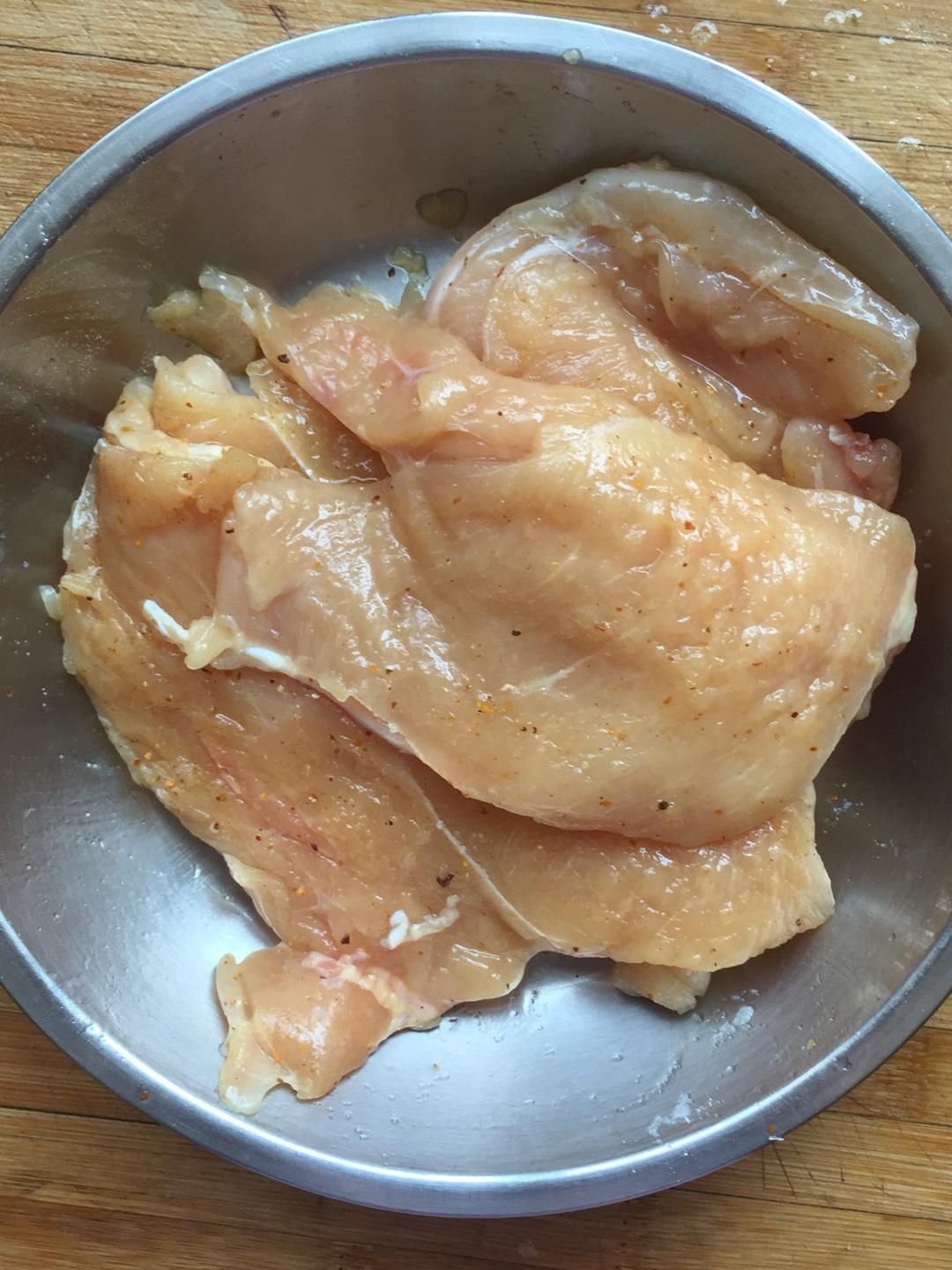咖哩雞排飯（空氣炸鍋）的做法 步骤2