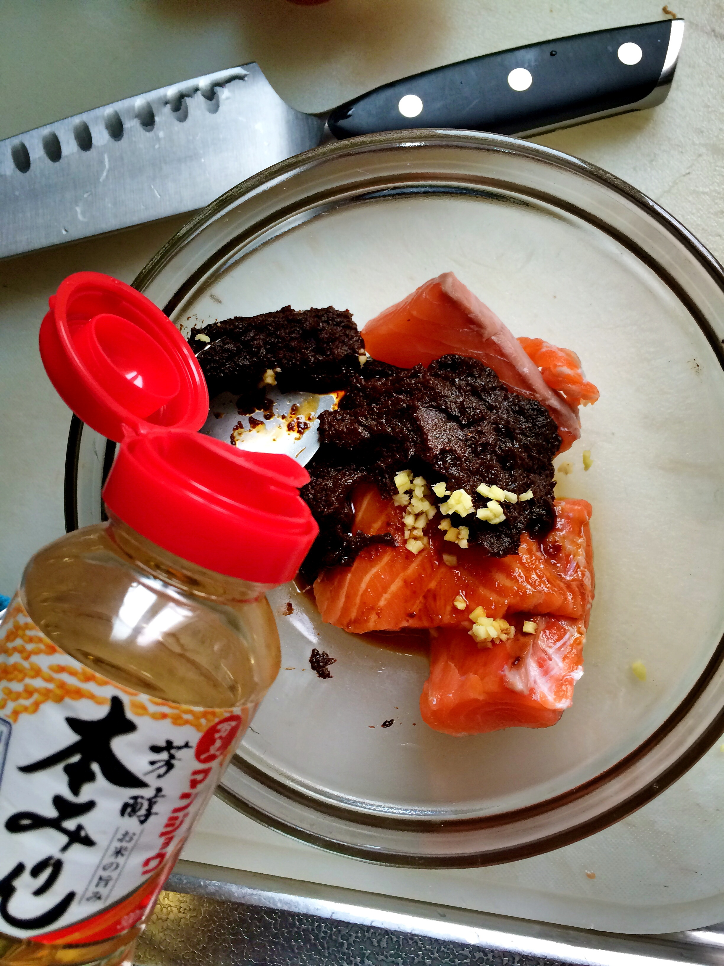 日式赤味增烤三文魚的做法 步骤4