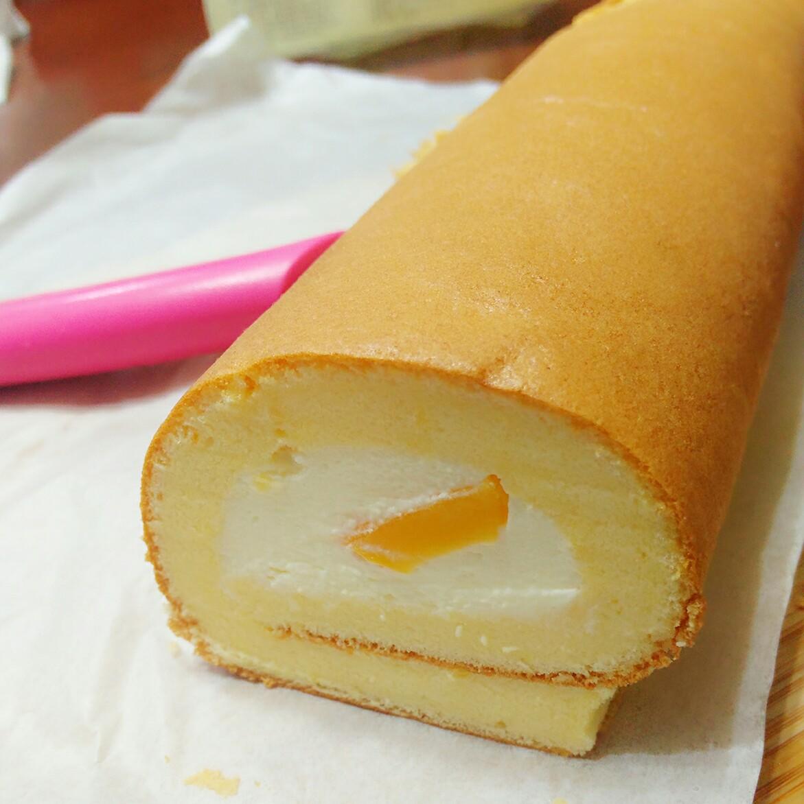 芒果黃桃奶油蛋糕卷的做法 步骤23