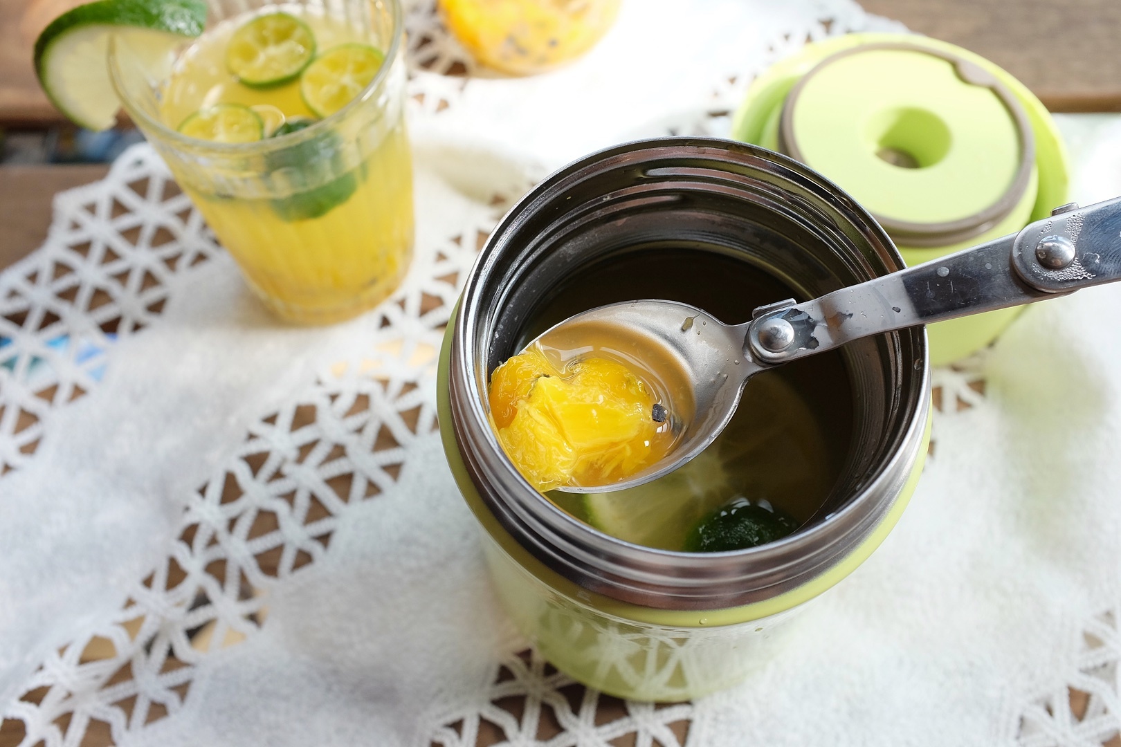 百芒金桔檸檬飲（附百香果芒果醬）的做法 步骤7