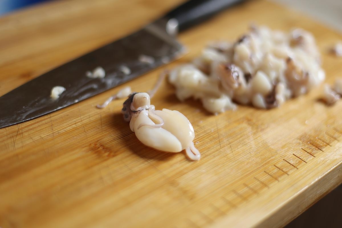 山姆廚房——新姬松茸海鮮燴飯的做法 步骤3