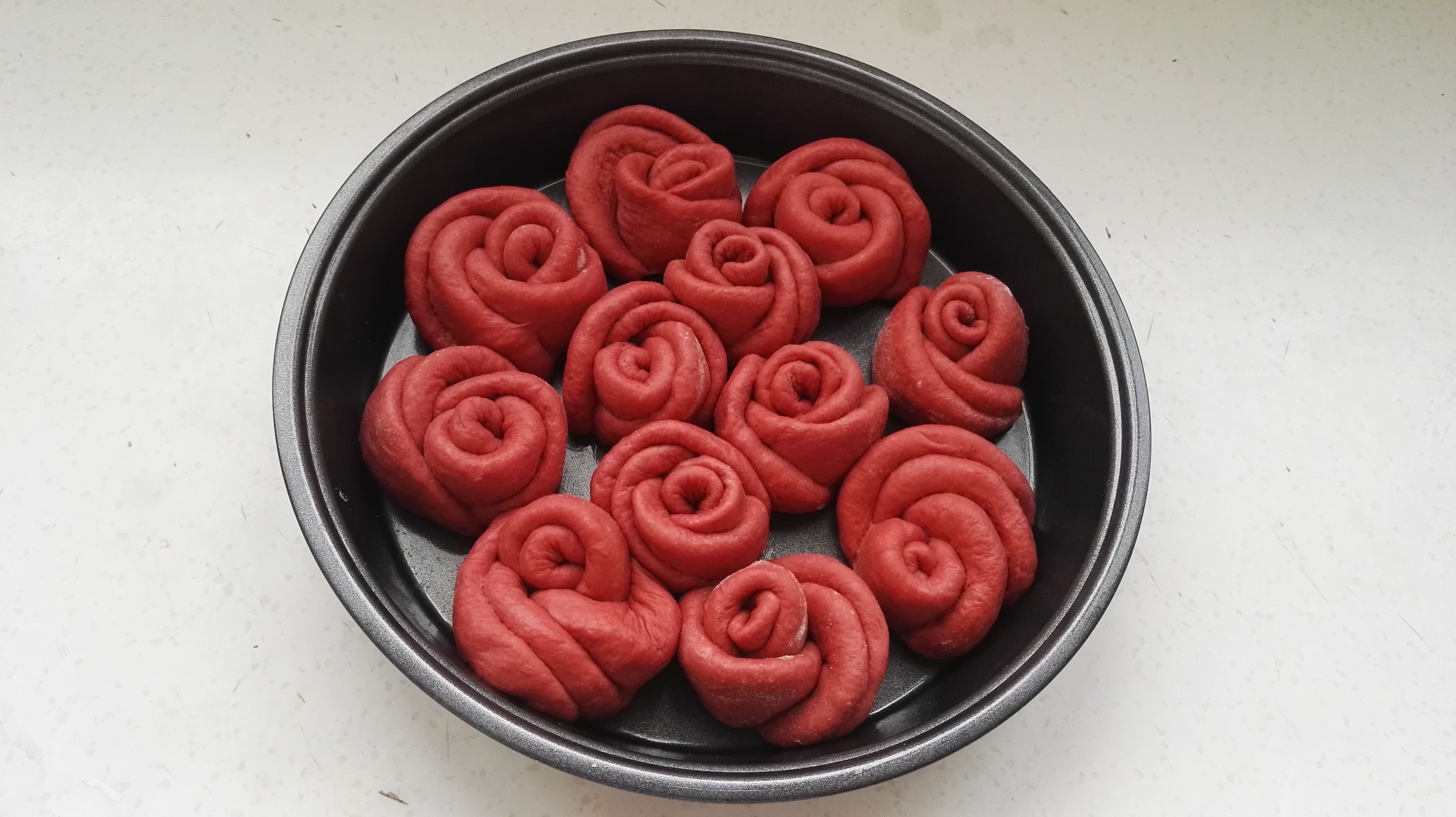 紅玫瑰花面包的做法 步骤15