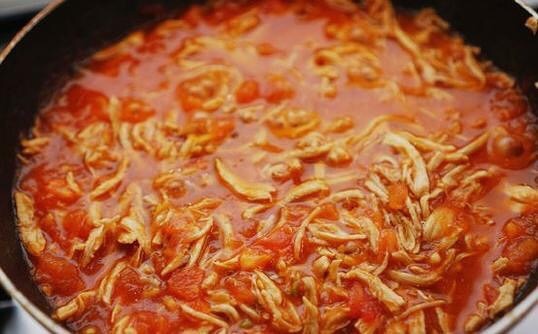 番茄手撕雞肉燴飯的做法 步骤9