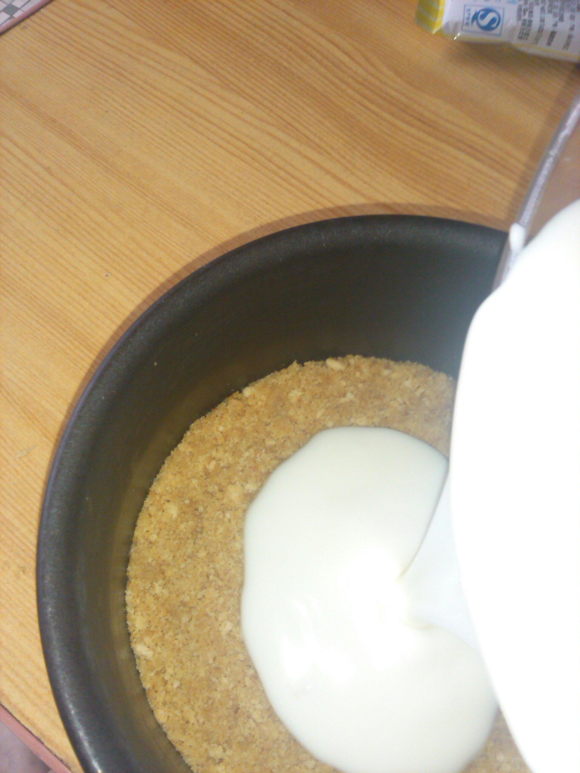 芒果酸奶雙重慕斯(無奶油無乳酪)的做法 步骤4