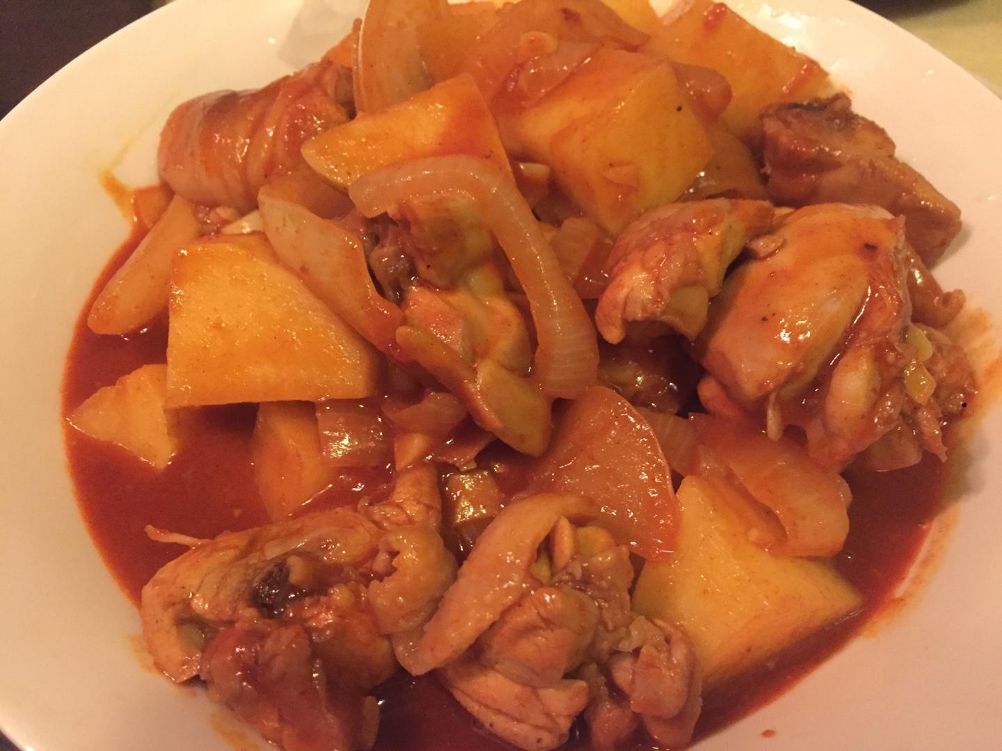 韓式辣醬燜雞肉洋蔥土豆的做法 步骤11