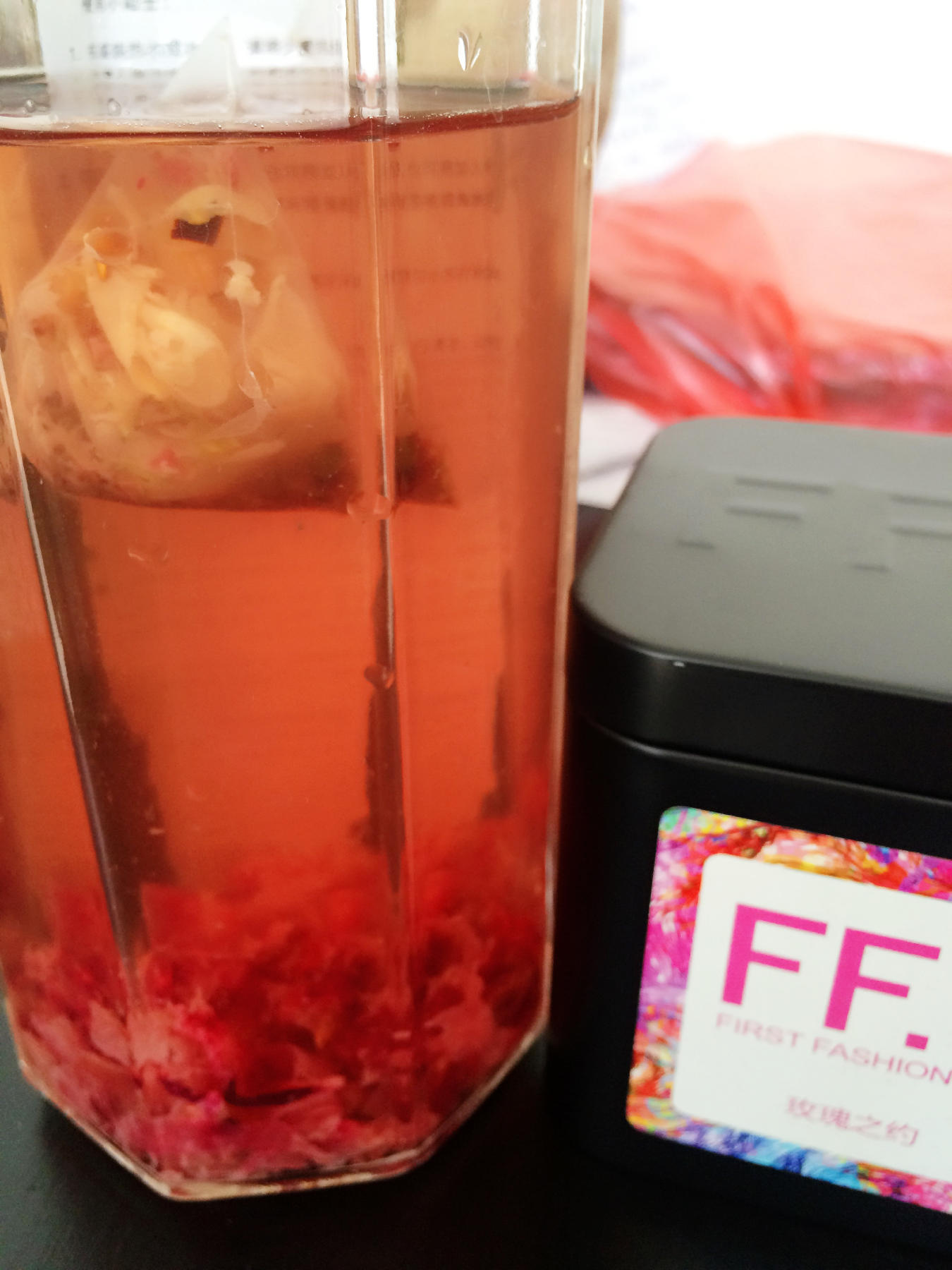 櫻桃玫瑰冰茶的做法 步骤5