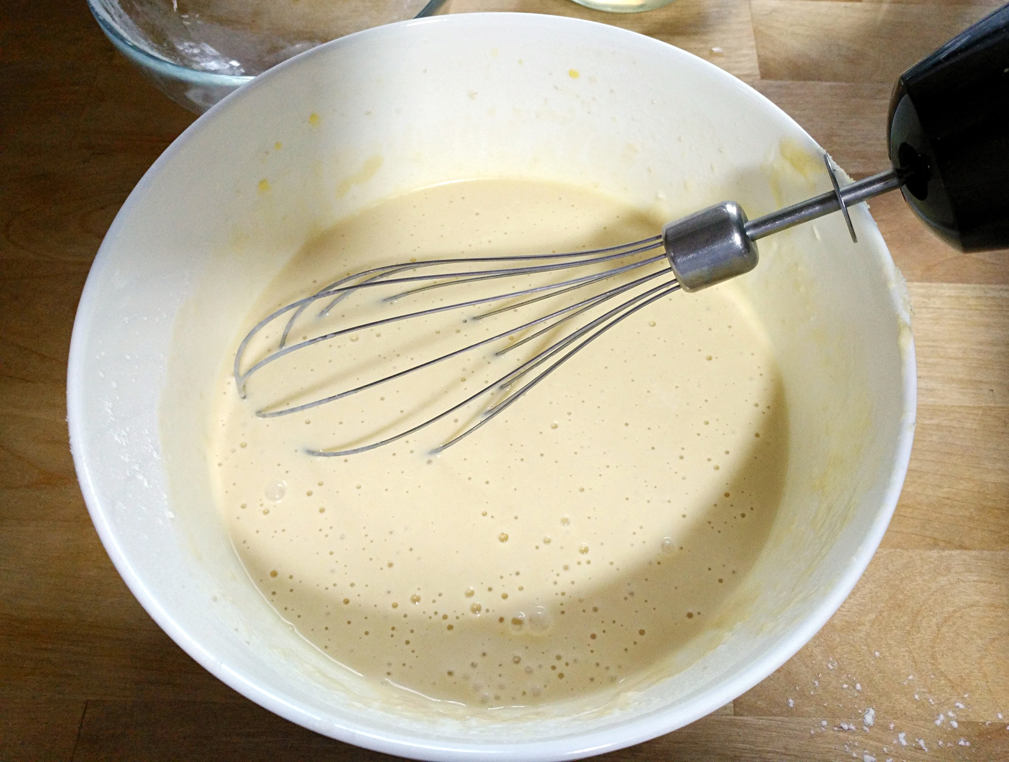椰香酸奶香蕉鬆餅（無糖低脂酵母版）的做法 步骤3
