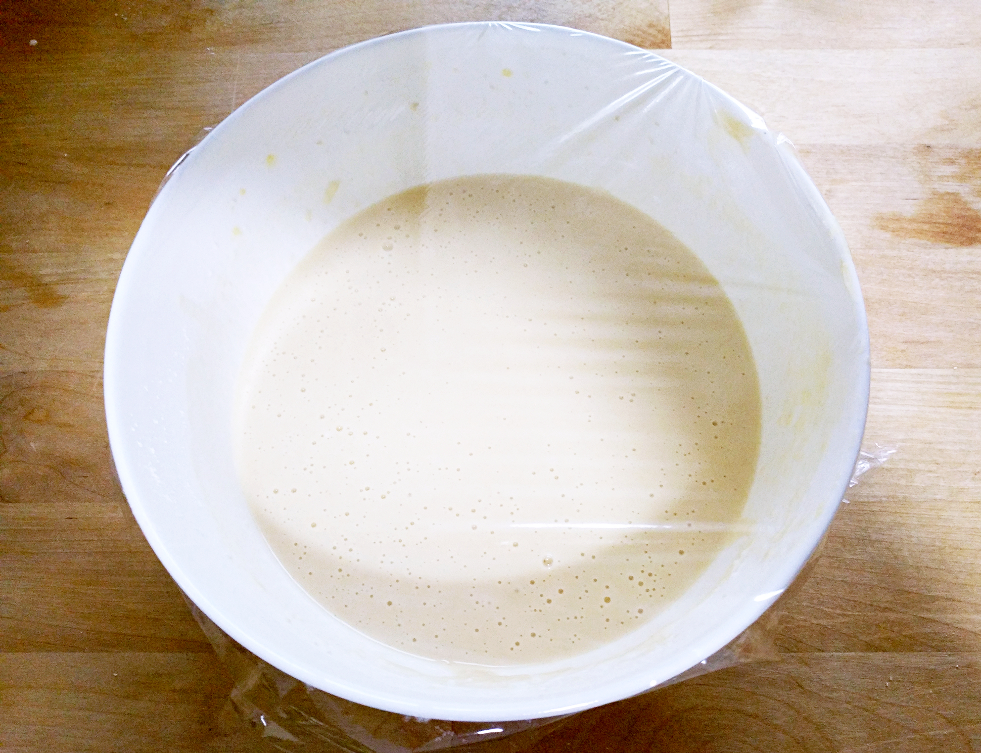 椰香酸奶香蕉鬆餅（無糖低脂酵母版）的做法 步骤4