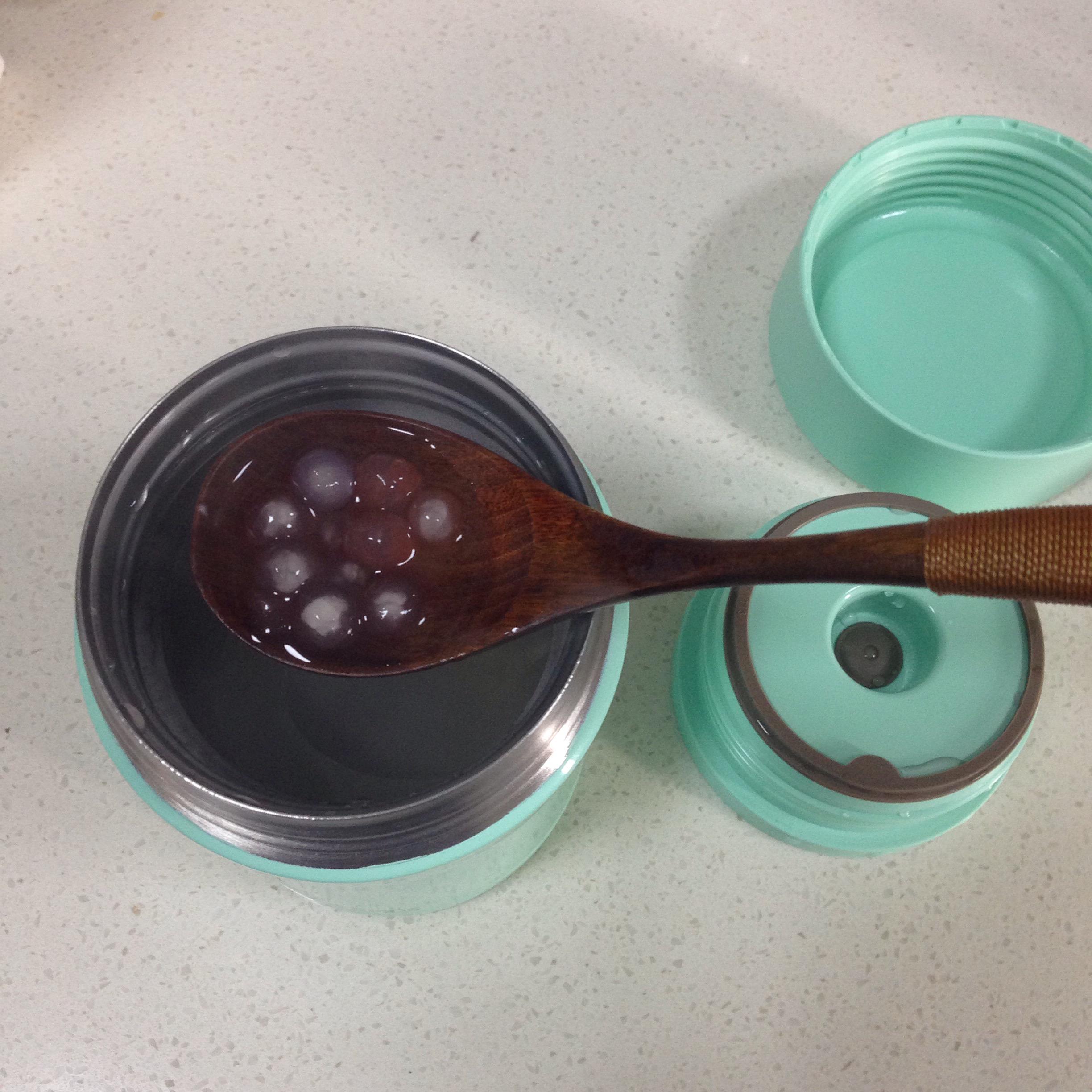 膳魔師魔法燜燒罐——冰鎮牛奶紅豆西米露的做法 步骤4