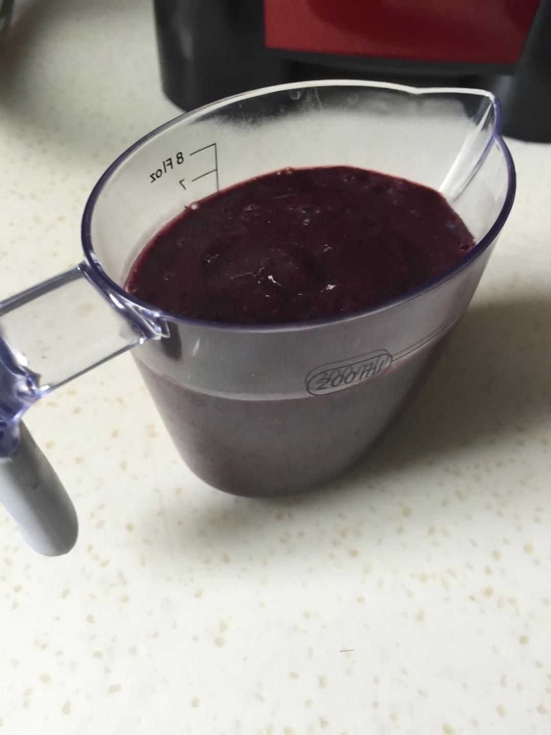 藍莓鮮釀酵素渣饅頭的做法 步骤2
