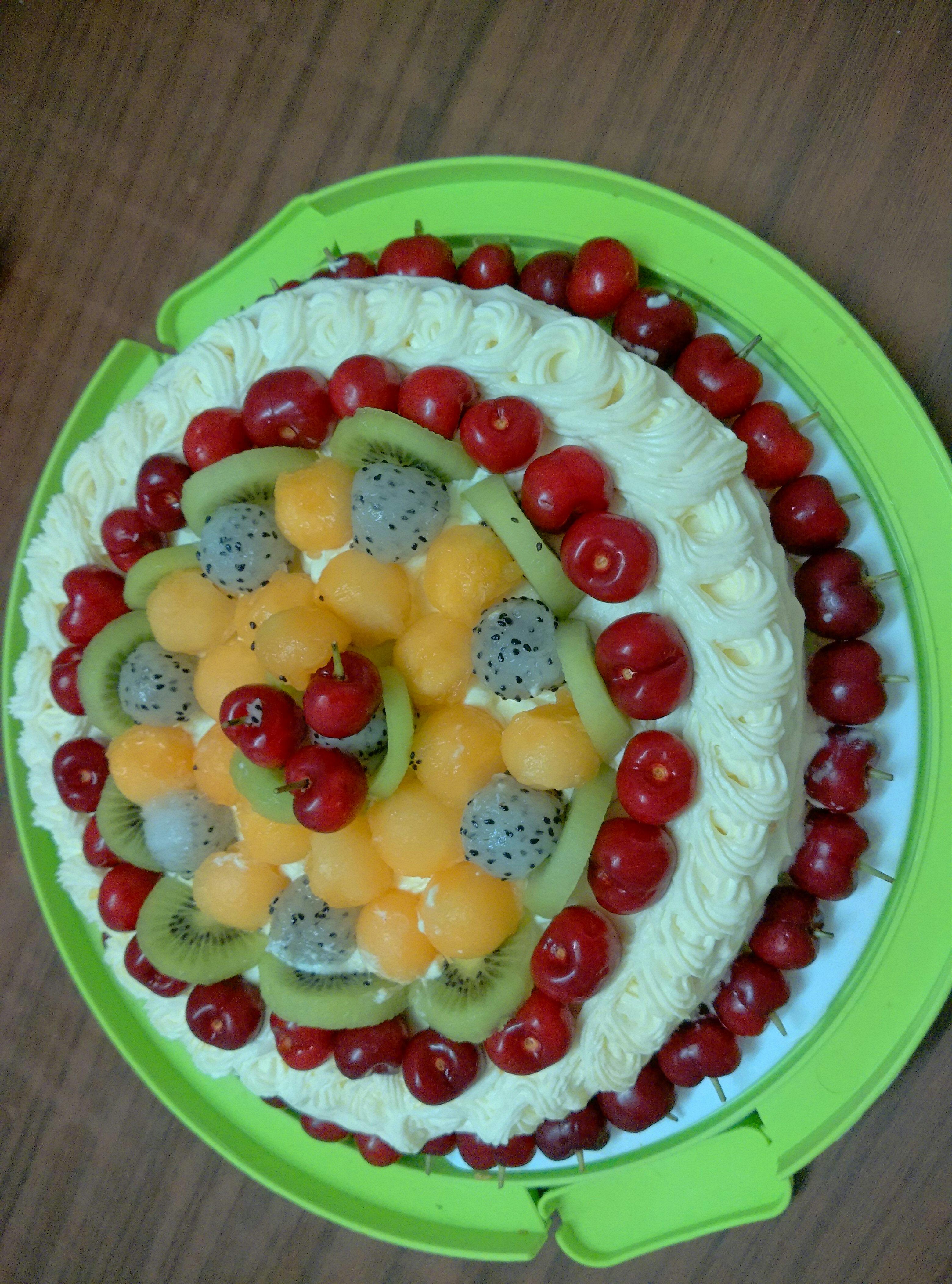 十寸水果蛋糕的做法 步骤9