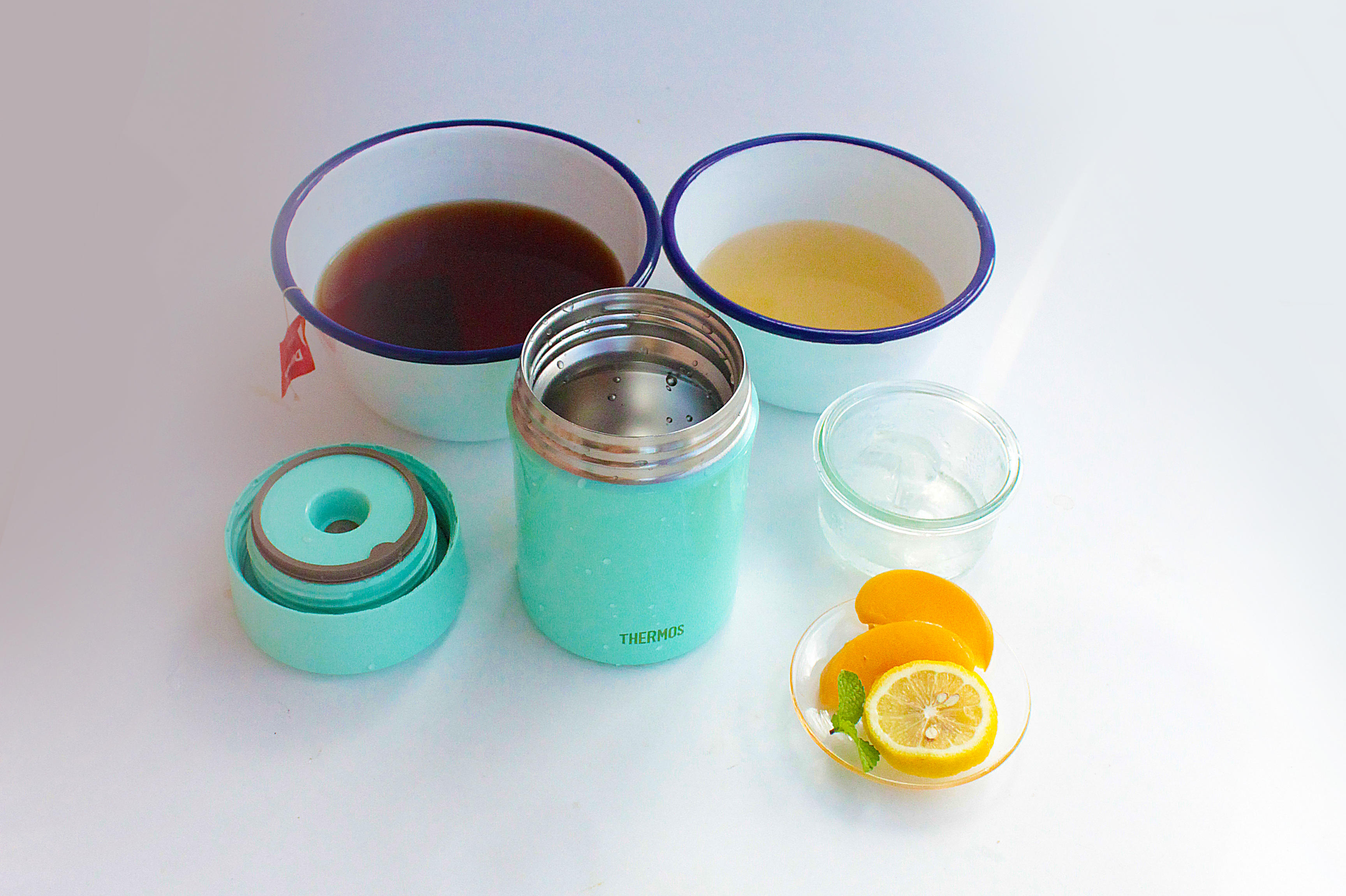 膳魔師魔法燜燒罐——蜜桃檸檬冰紅茶的做法 步骤6