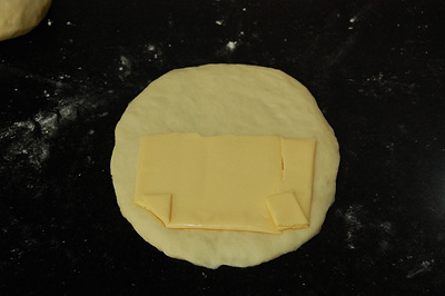 乳酪夾心發麪餅的做法 步骤3