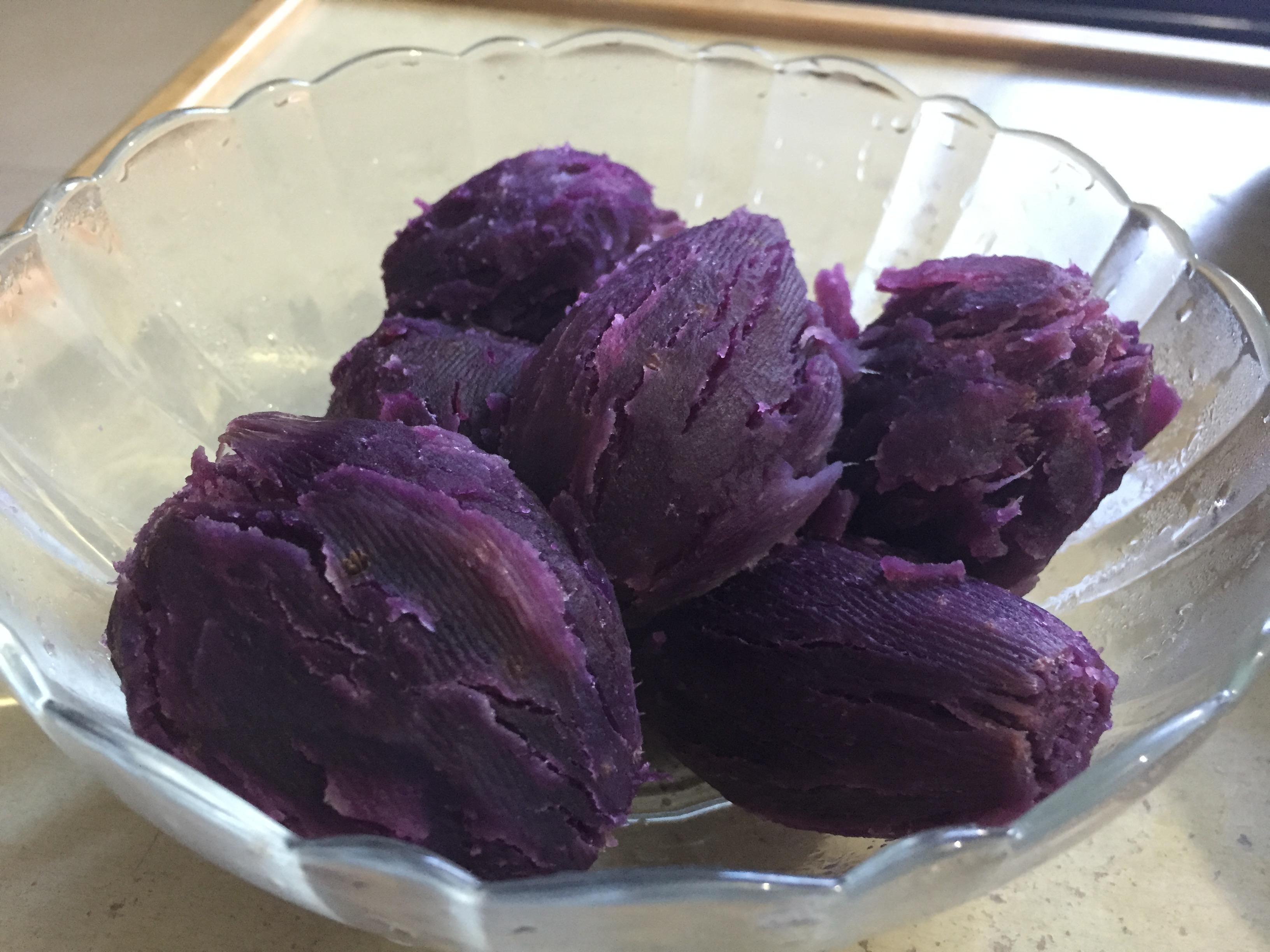 Q彈水晶紫薯湯圓的做法 步骤1