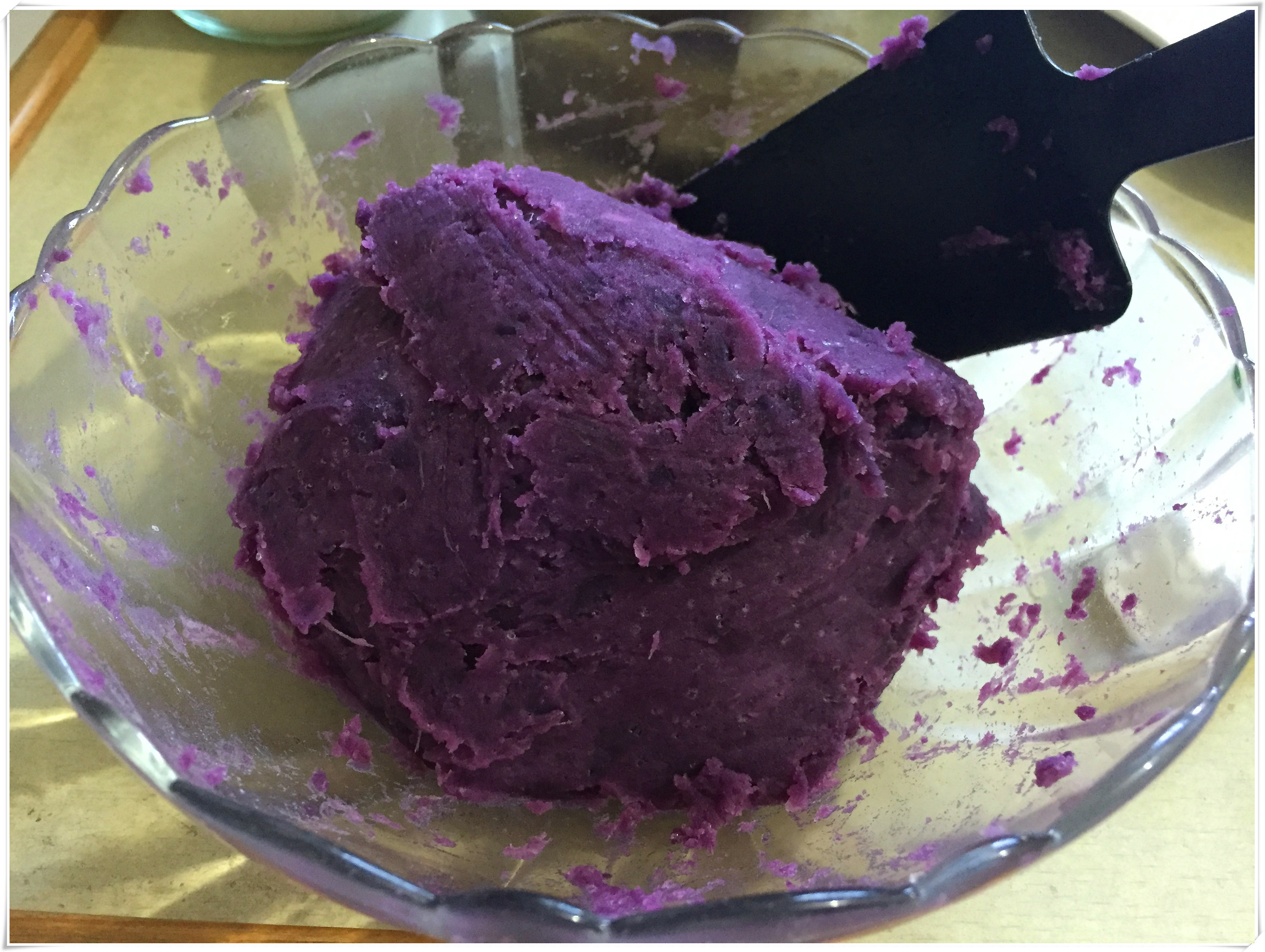Q彈水晶紫薯湯圓的做法 步骤2