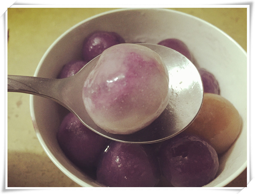 Q彈水晶紫薯湯圓的做法 步骤6