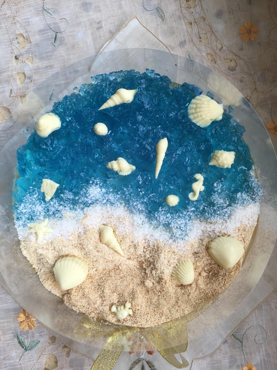 海洋酸奶凍芝士蛋糕的做法 步骤9