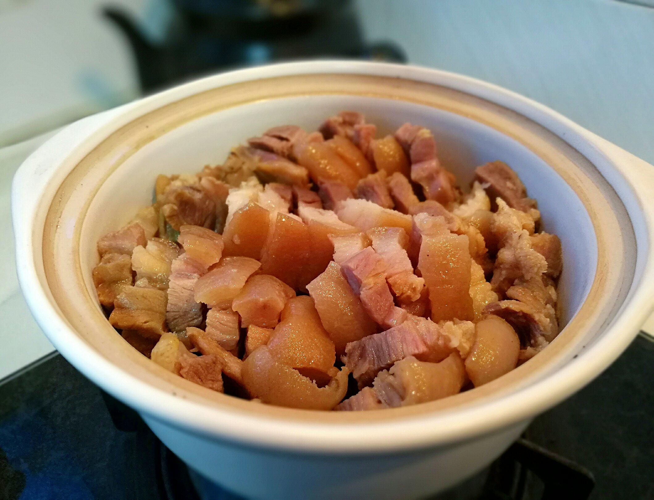 幹豆角燜臘豬腳的做法 步骤6