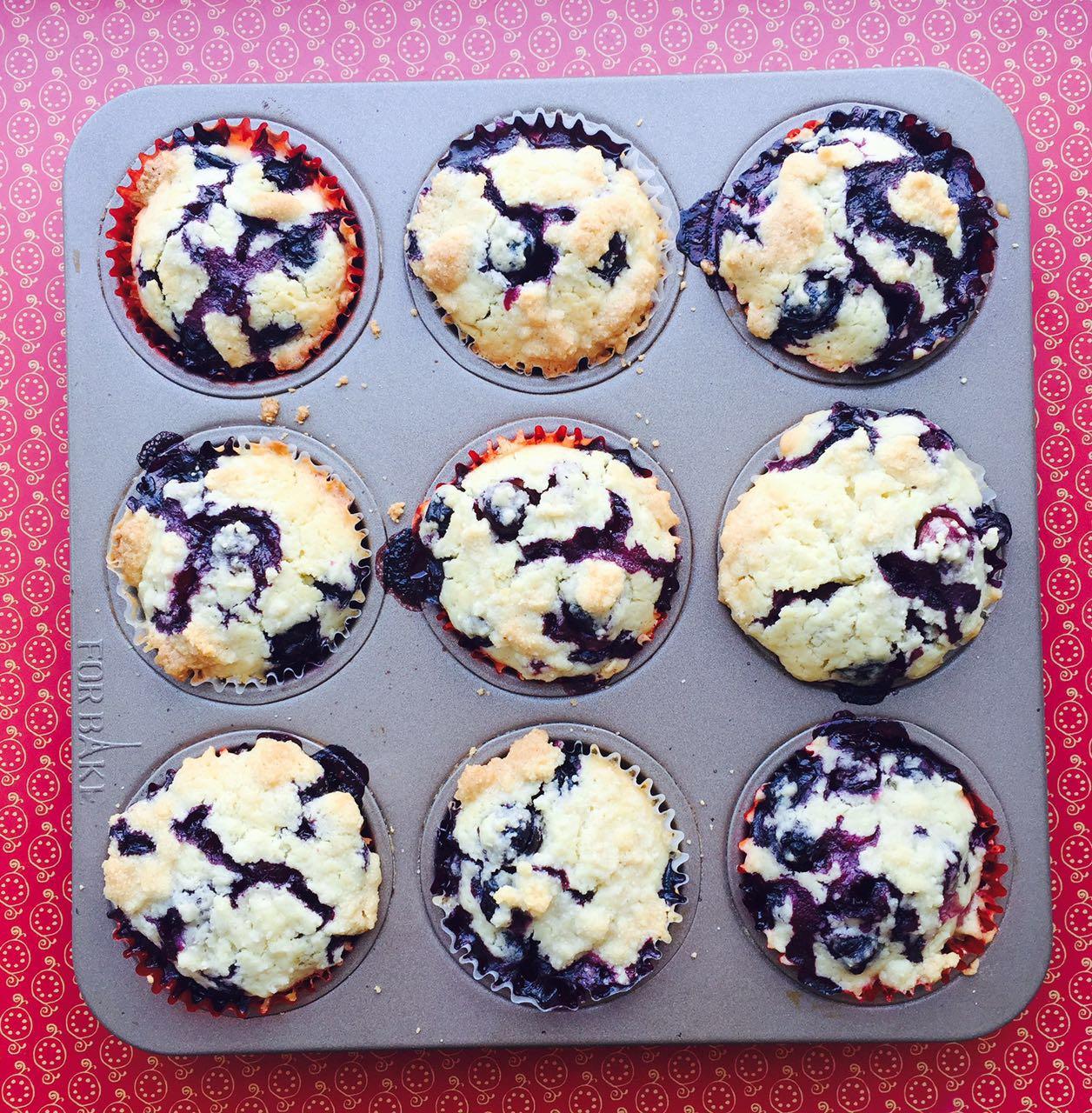 鮮果藍莓瑪芬蛋糕的做法 步骤6