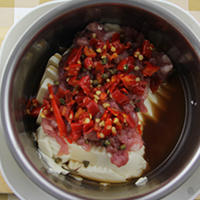 肉末蒸豆腐套餐的做法 步骤5