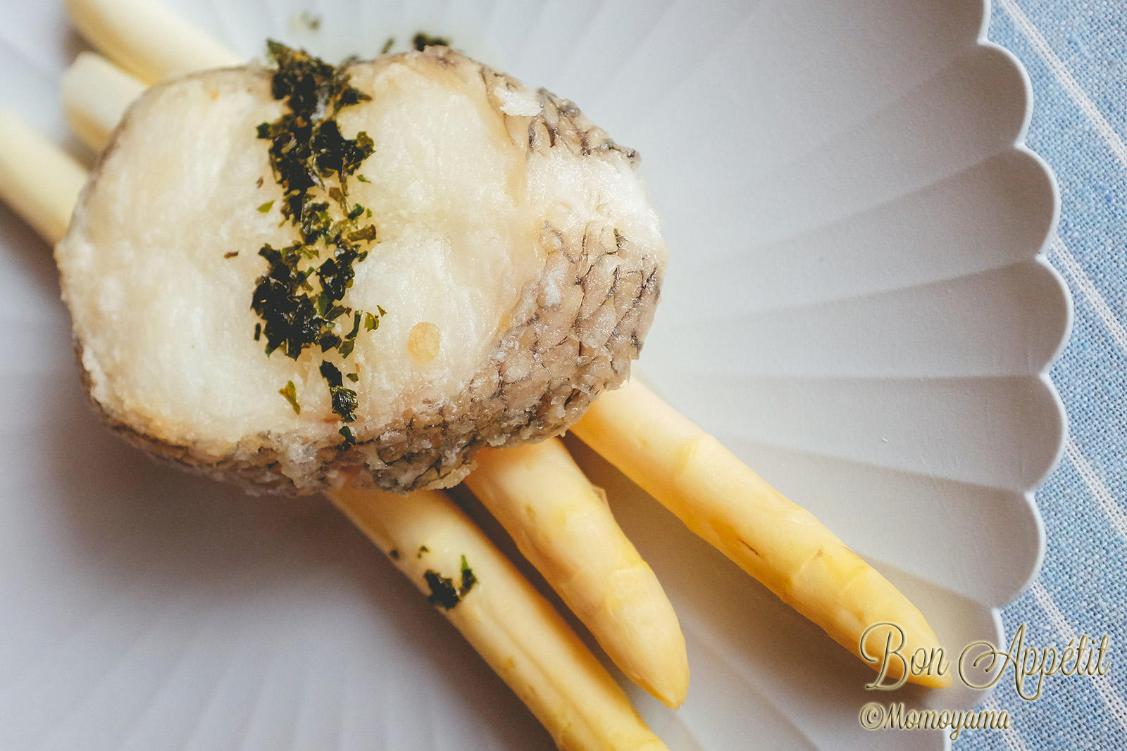 香煎銀鱈魚佐白蘆筍-White asparagus with Pan-Fried Codfish的做法 步骤4