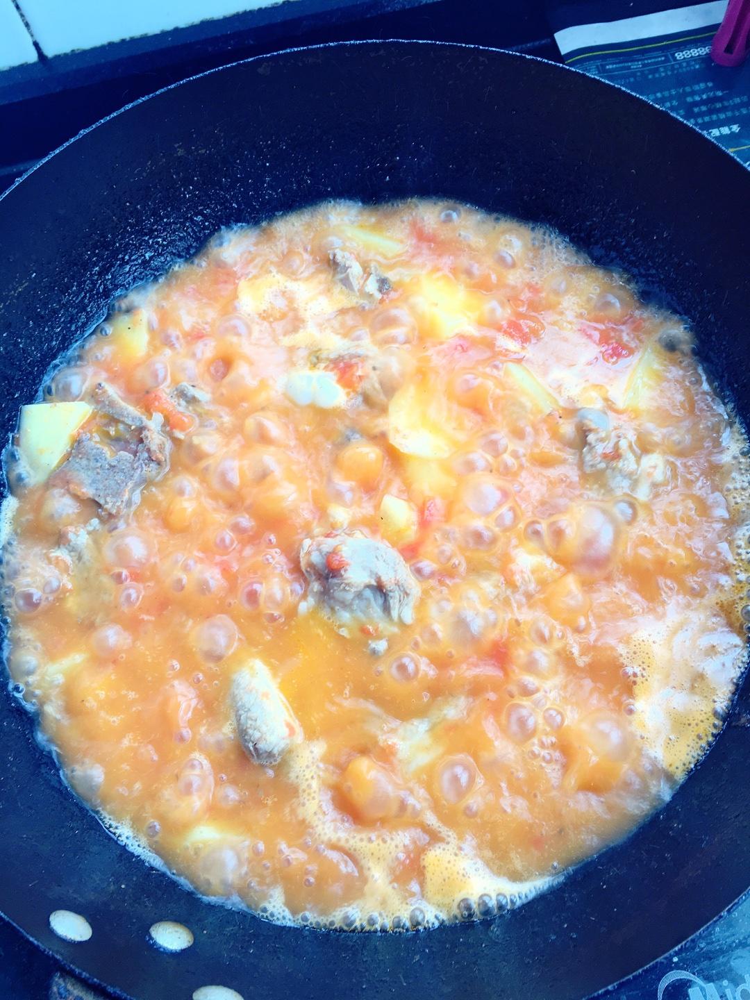 濃濃番茄排骨湯（海底撈番茄狀）的做法 步骤4