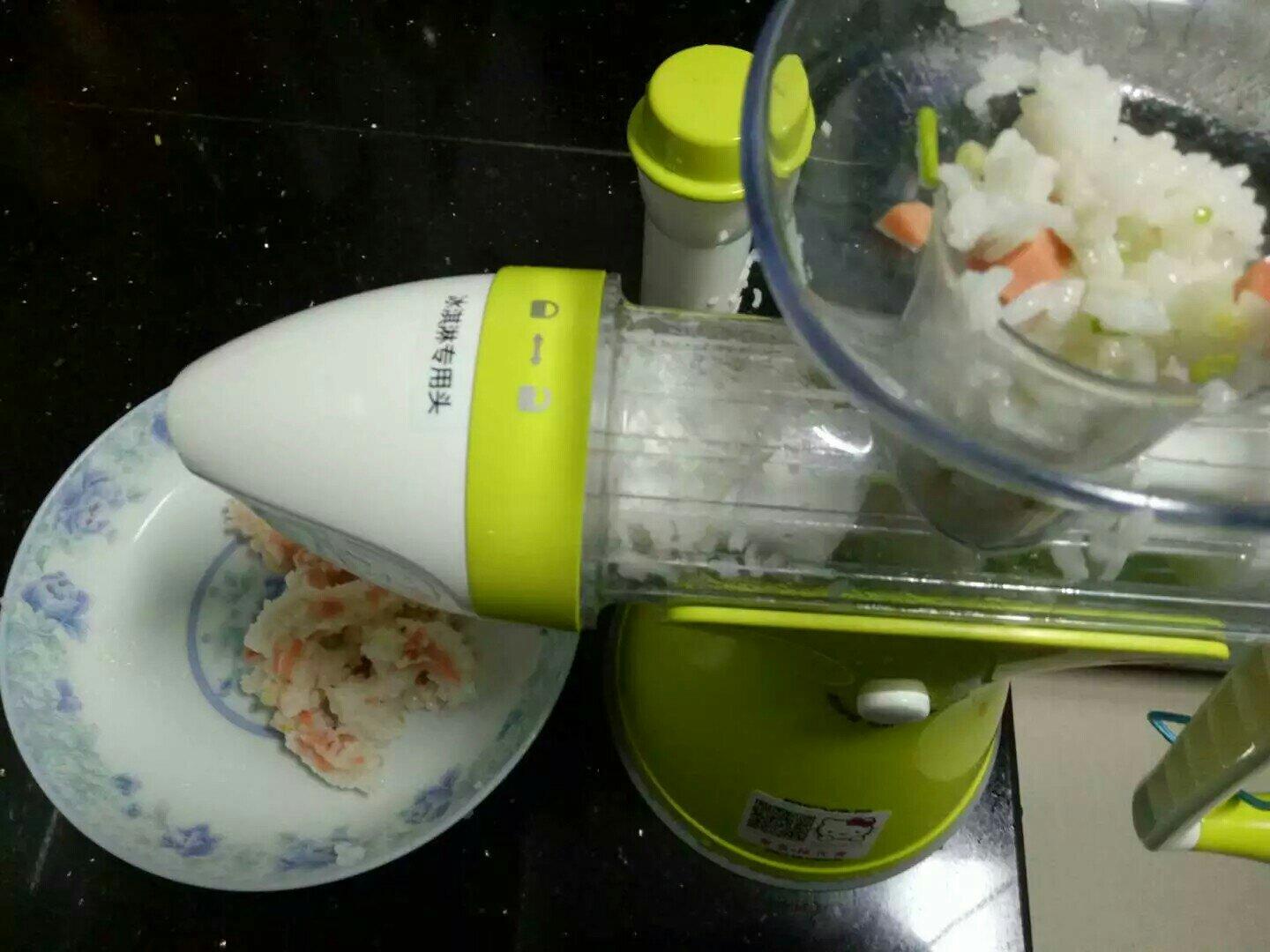 果語早餐之香蔥米卷的做法 步骤2