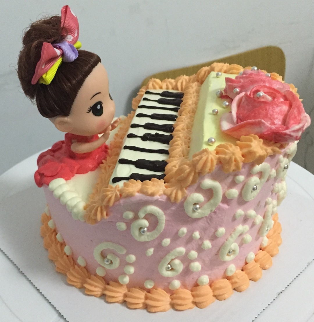 鋼琴蛋糕的做法 步骤2