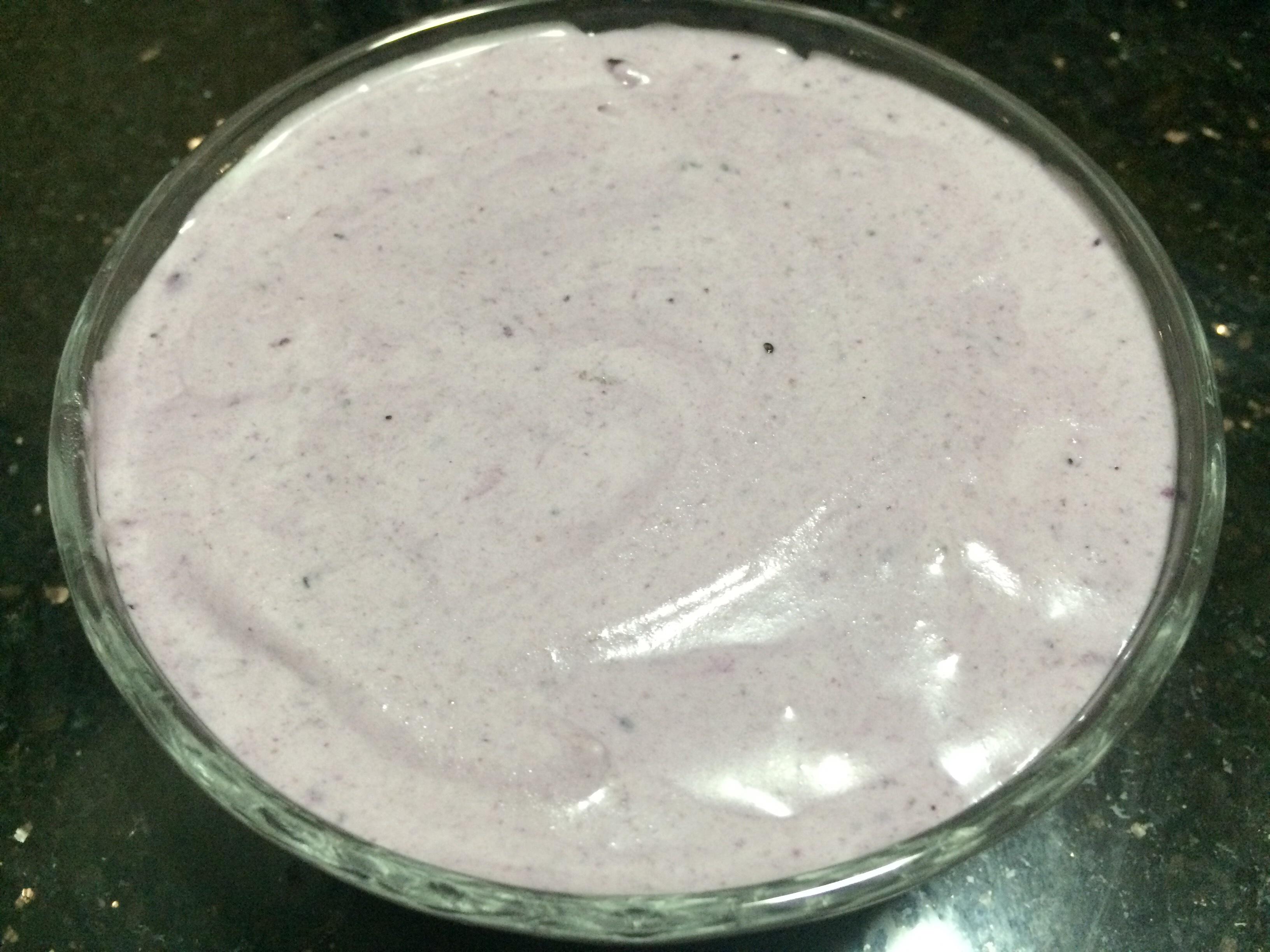 藍莓冰激凌-順滑零冰渣版的做法 步骤11