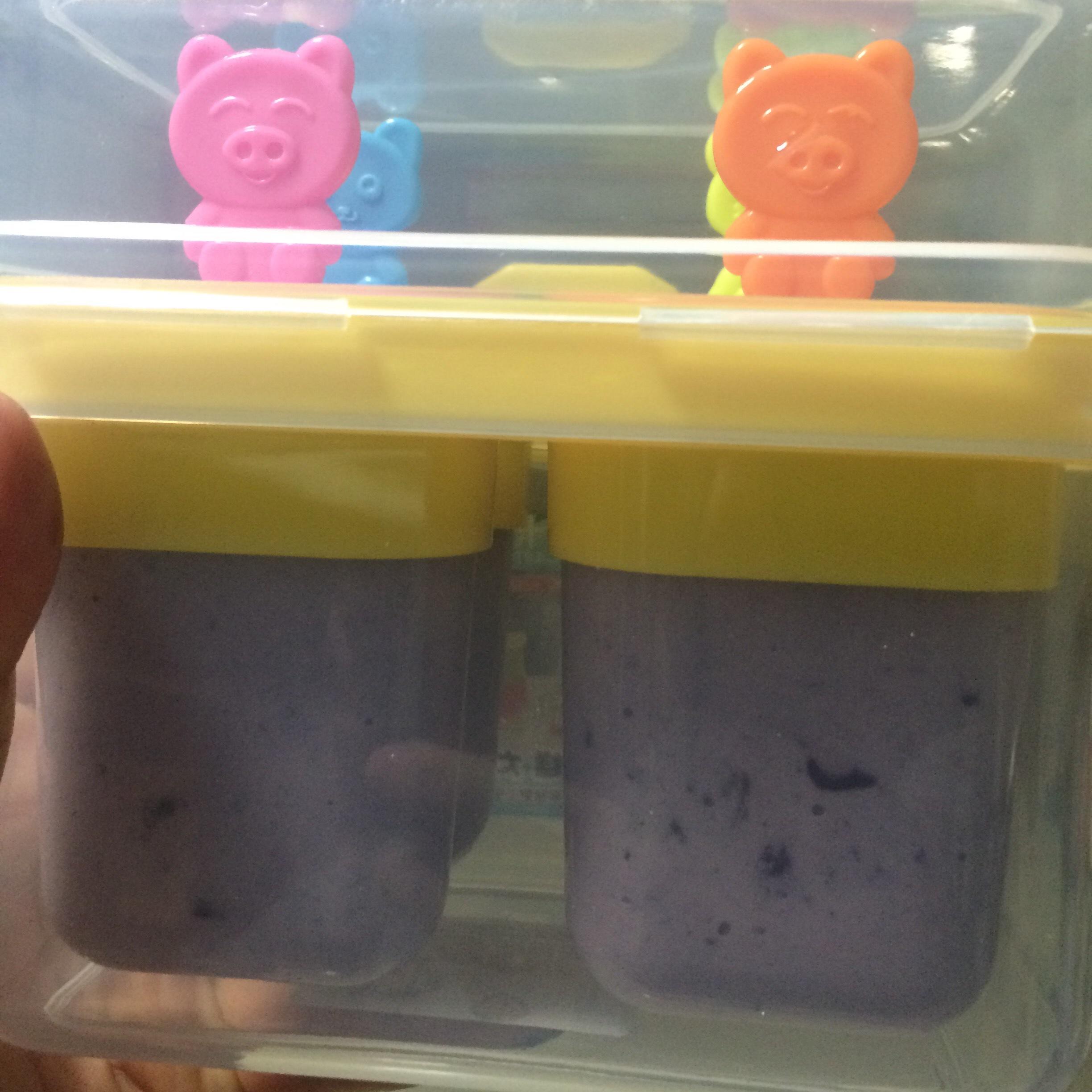 藍莓冰激凌-順滑零冰渣版的做法 步骤12