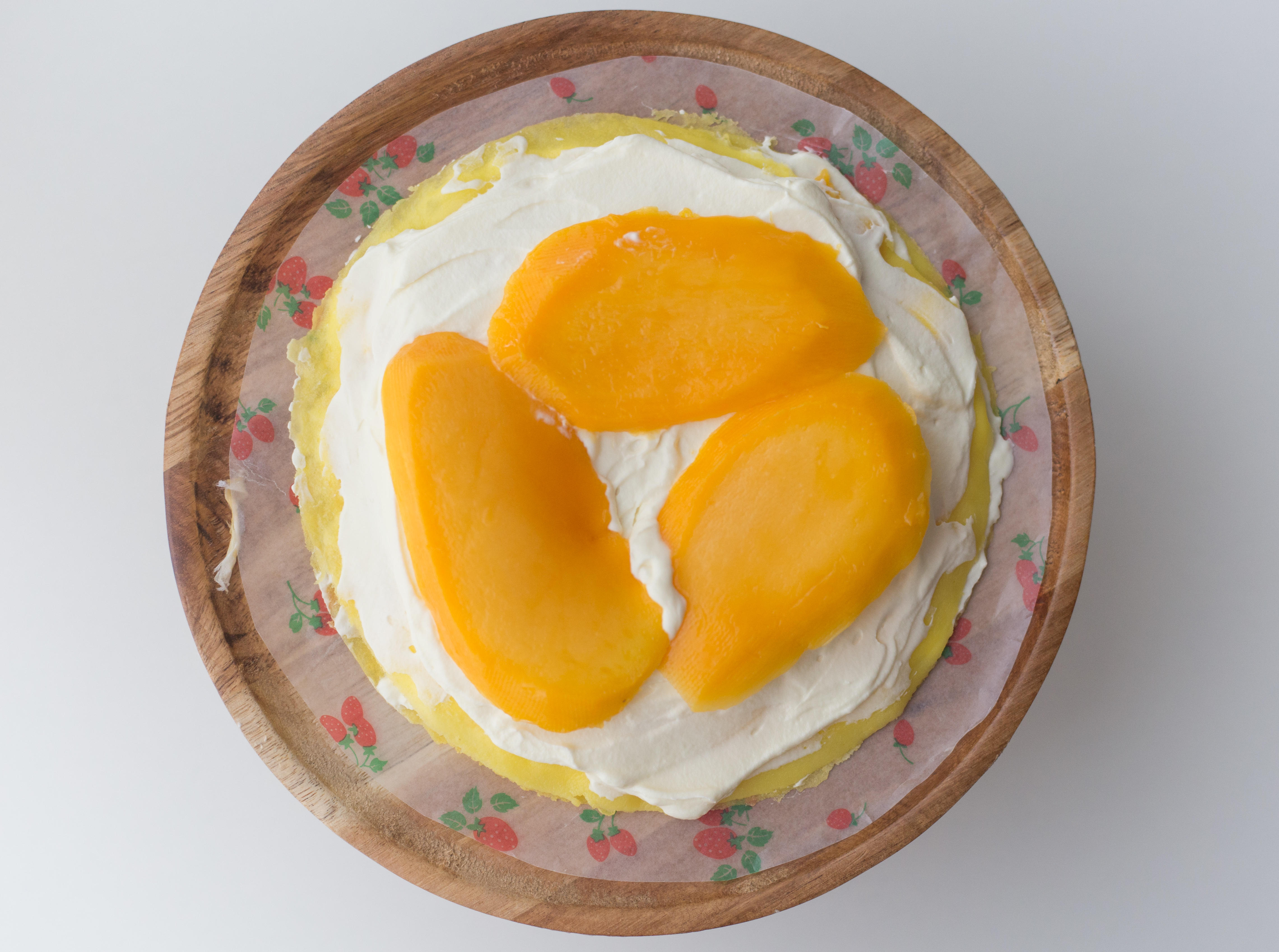 芒果千層蛋糕（小雪堆）的做法 步骤7