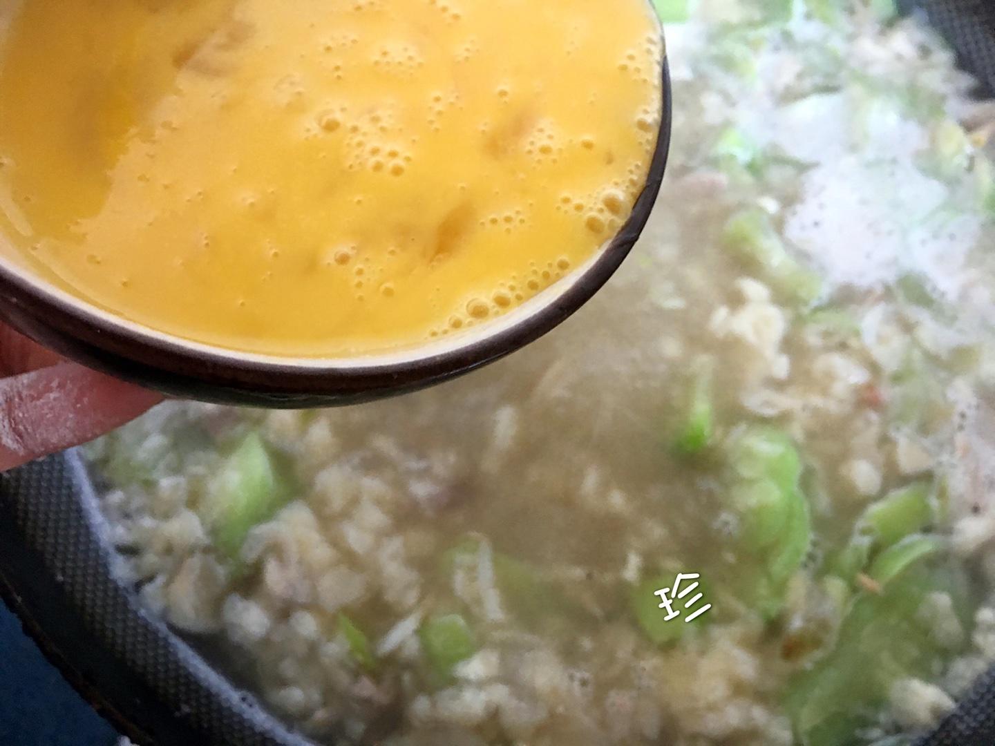 絲瓜蝦皮疙瘩湯的做法 步骤7
