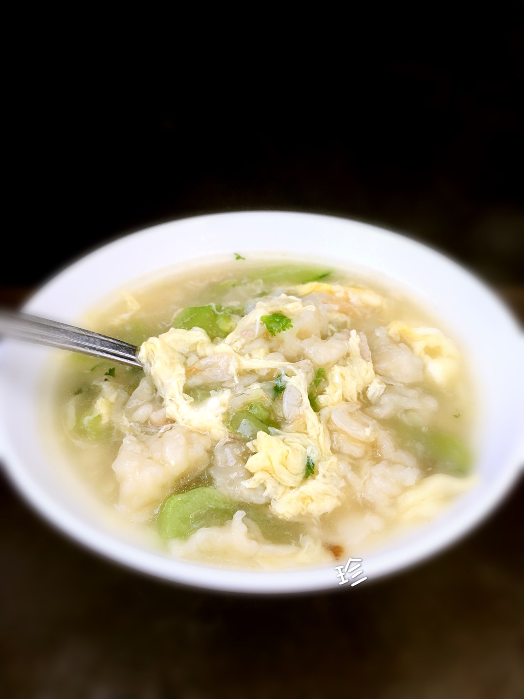 絲瓜蝦皮疙瘩湯的做法 步骤9