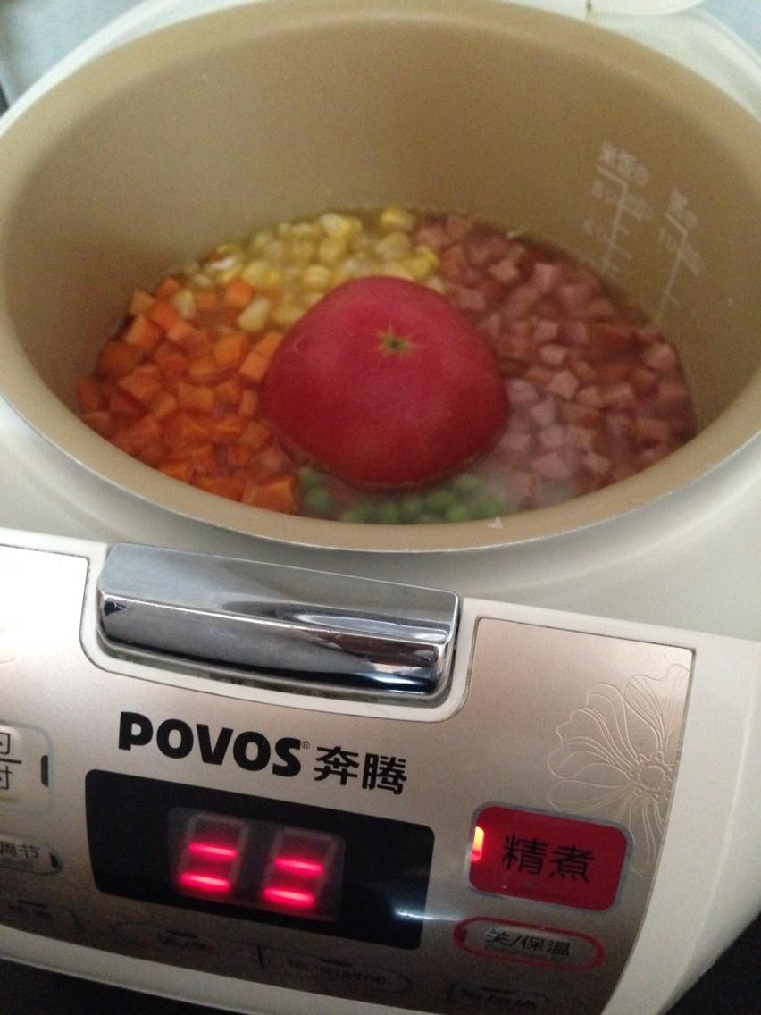 一個番茄飯 電飯煲版的做法 步骤6