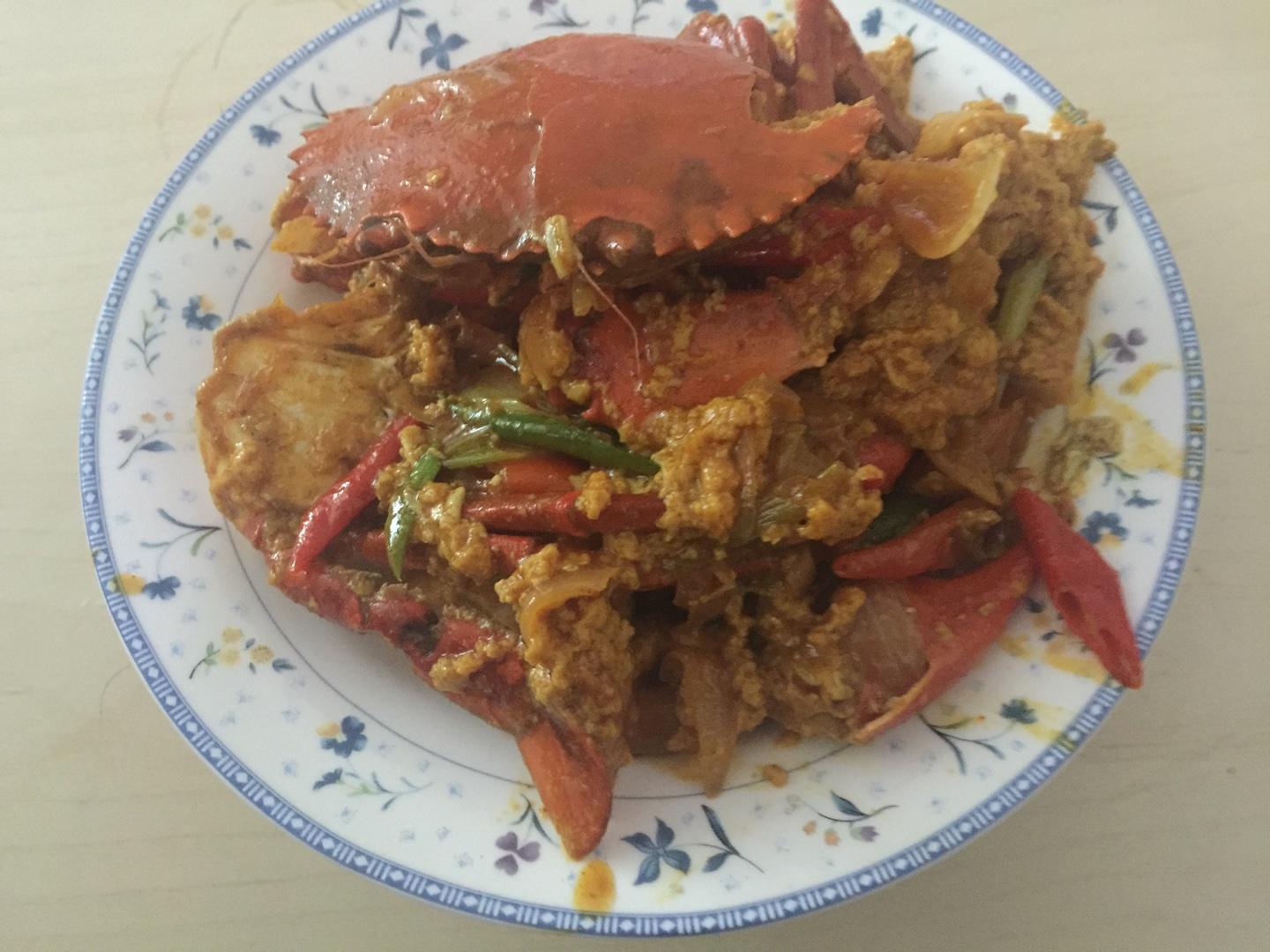 泰式咖哩蟹的做法 步骤2