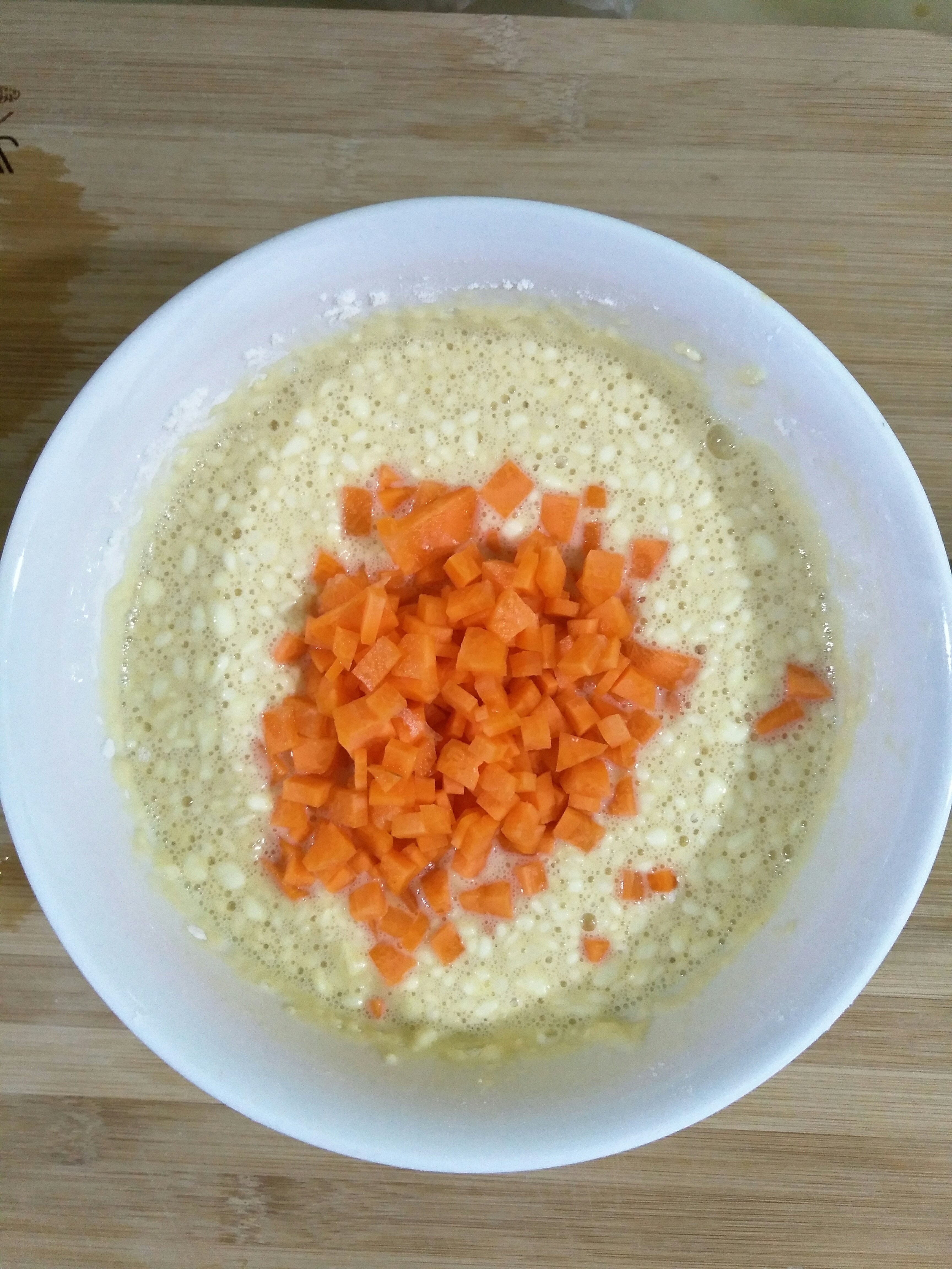 蔥花胡蘿蔔雞蛋餅的做法 步骤5