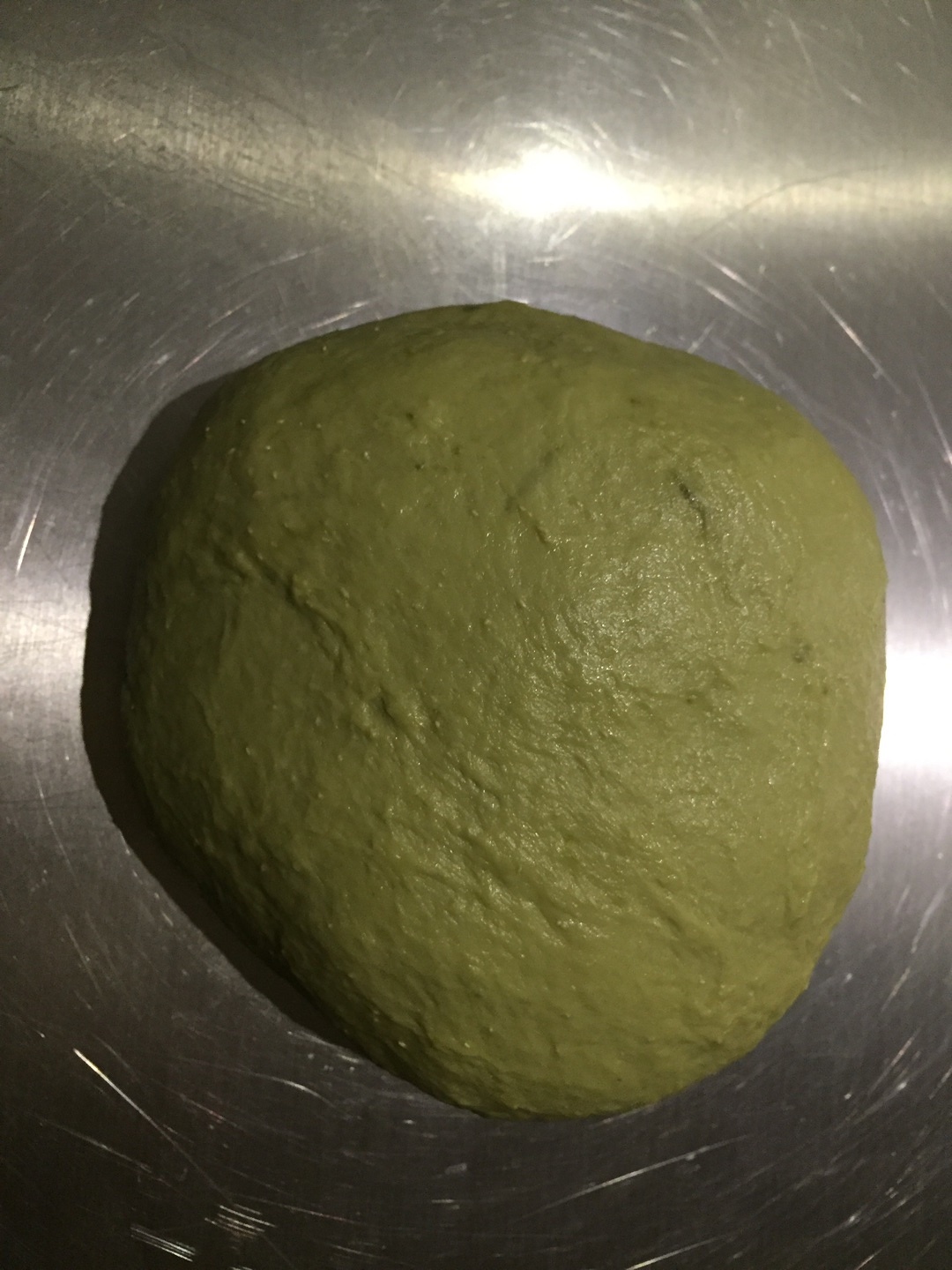 抹茶小葉子麪包~天然酵種的做法 步骤1