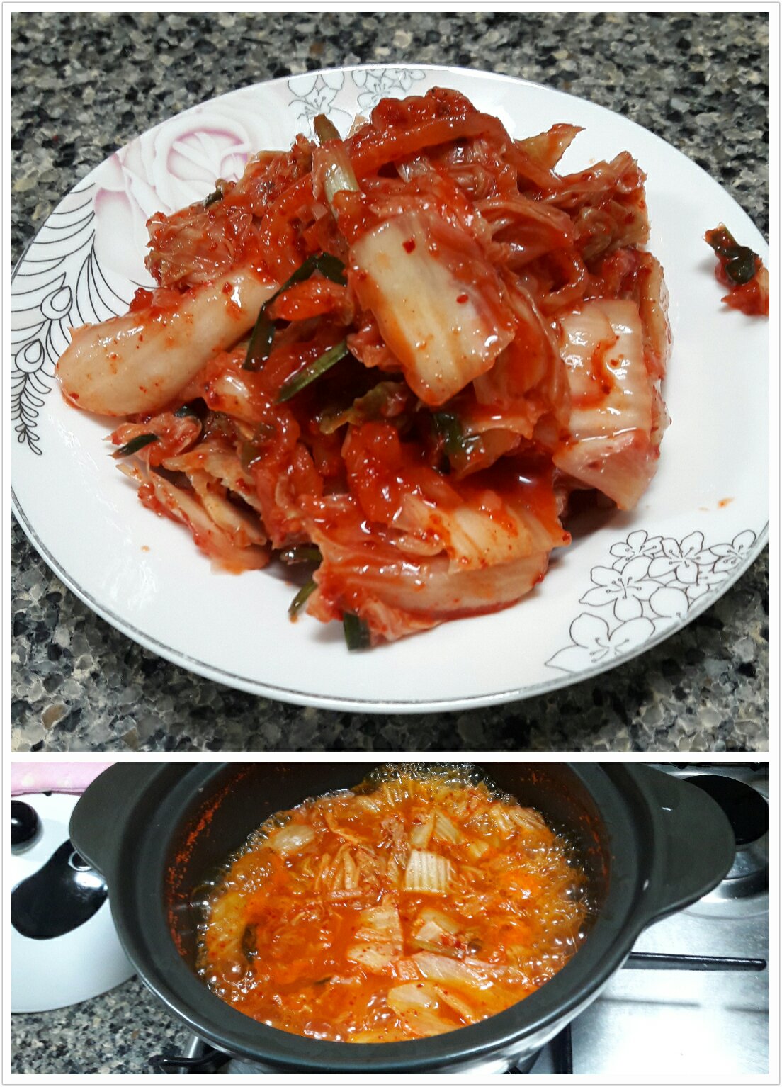 韓國金槍魚辣白菜湯참치김치찌개的做法 步骤2