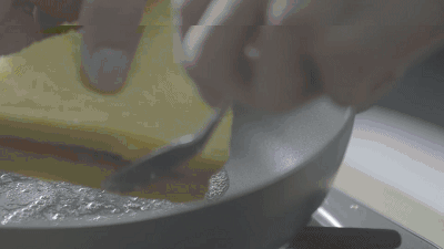 貓王三明治| 爸爸廚房 花生醬 香蕉 早餐 火腿 三明治的做法 步骤7