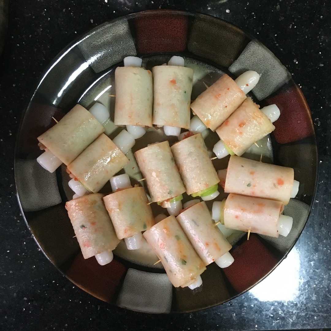 年糕泡菜魚餅卷的做法 步骤8