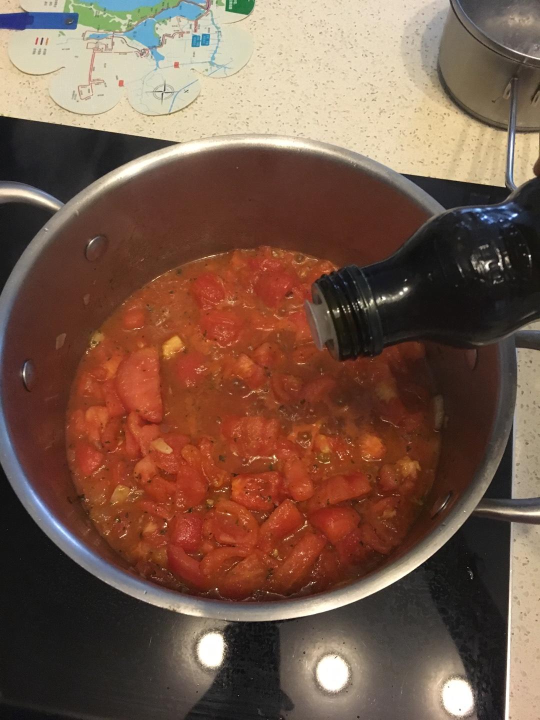 無比好吃的茄汁海鮮大蝦意大利麪的做法 步骤6