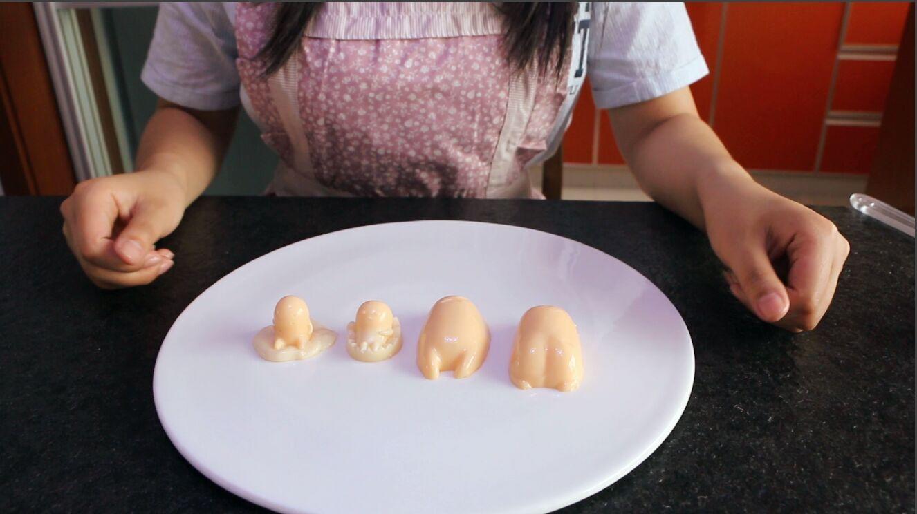 懶蛋蛋布丁 香蕉牛奶布丁 媽媽寶貝食譜的做法 步骤9