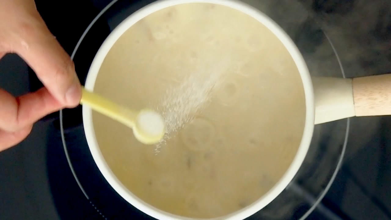 早餐：奶油蘑菇濃湯的做法 步骤10