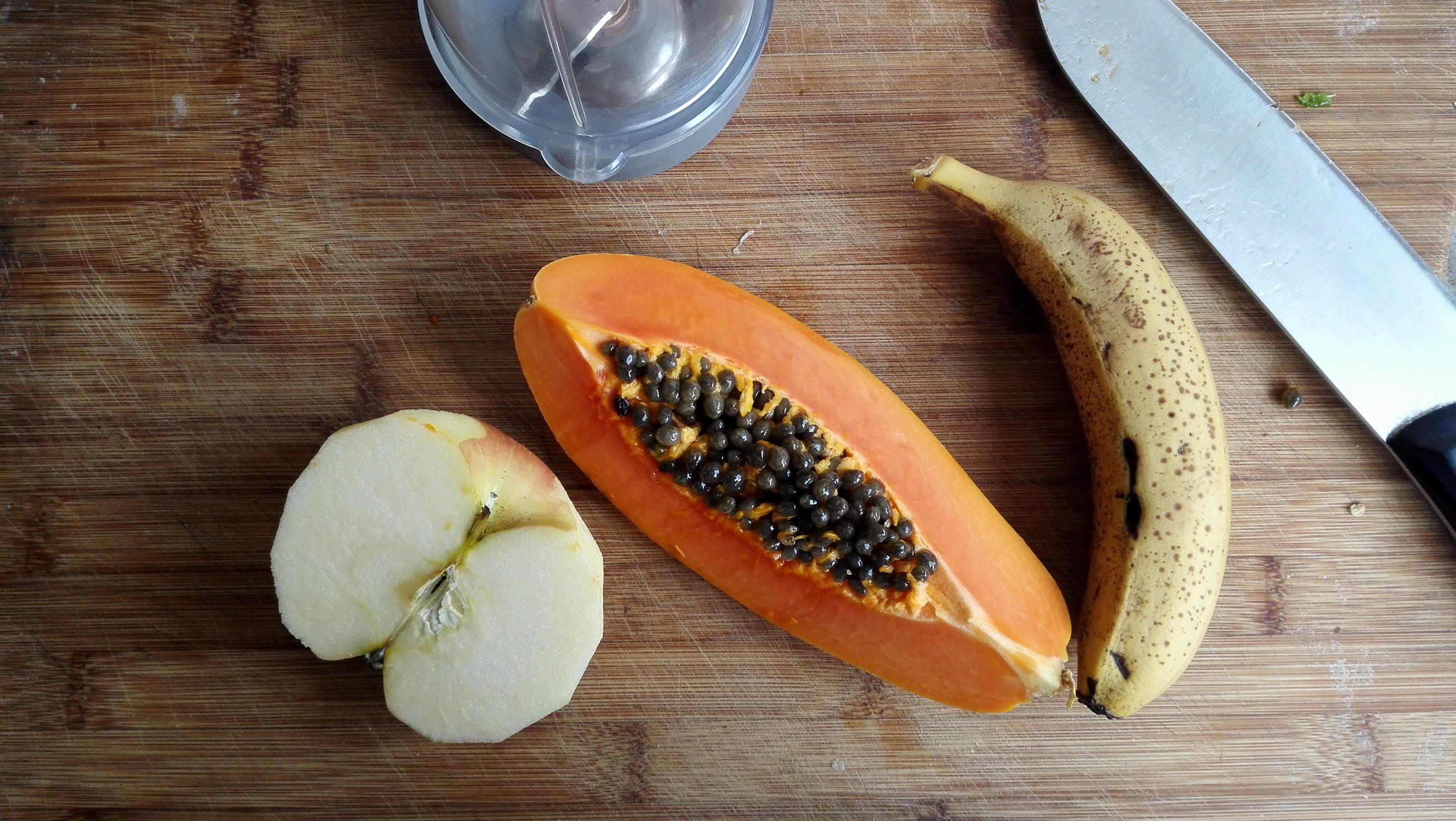 木瓜奶昔——減肥快手早餐必備的做法 步骤1