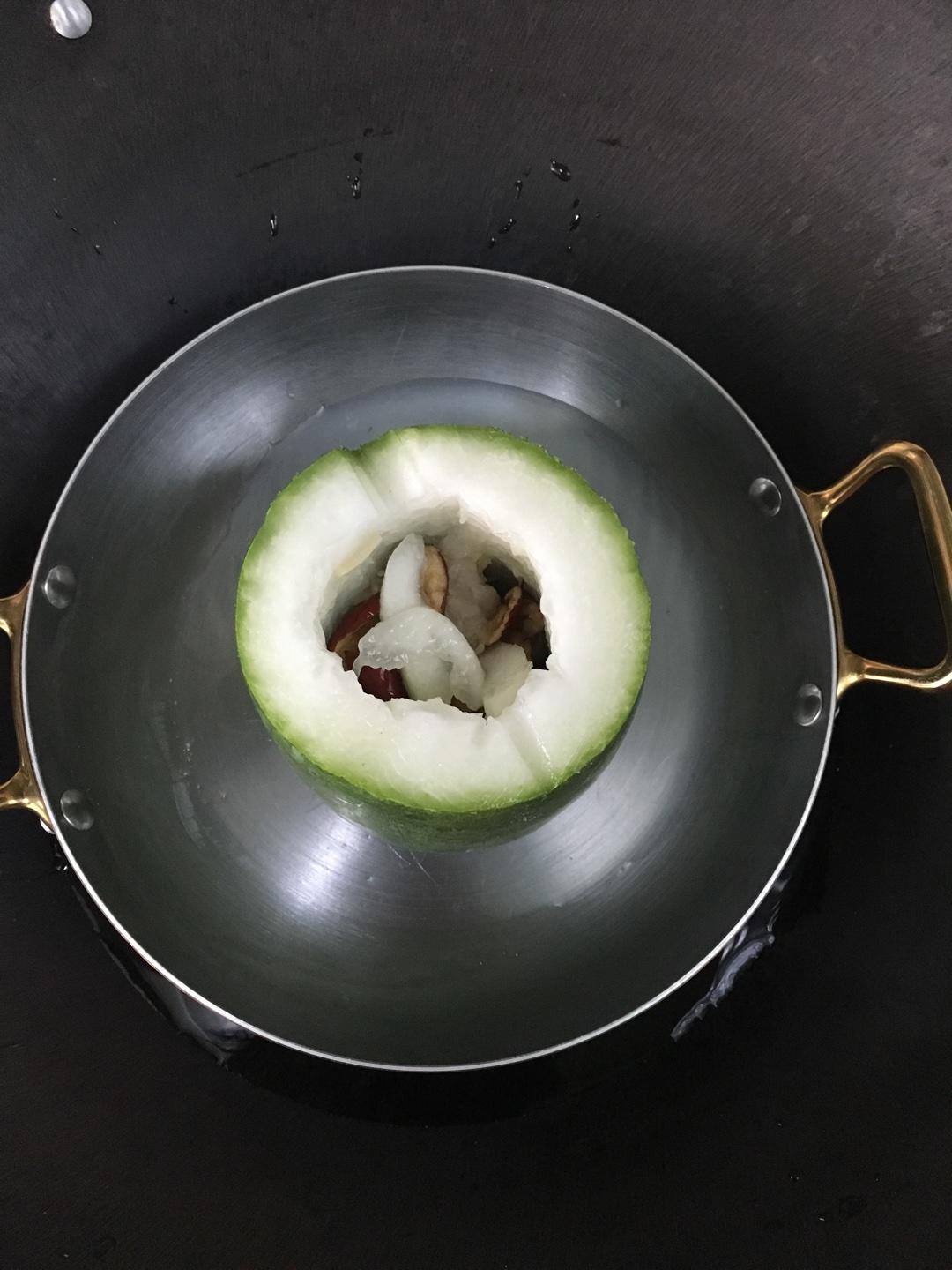 小冬瓜盅湯米粉的做法 步骤4
