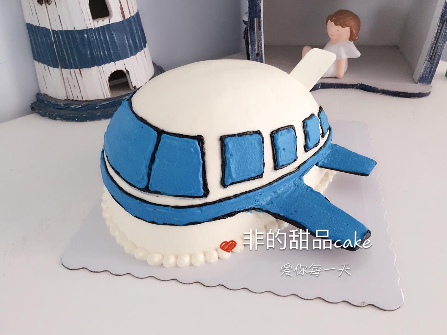 可愛飛機蛋糕的做法 步骤1