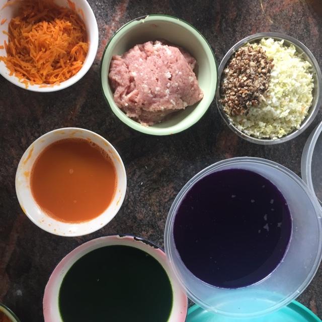 健康美味彩色水餃的做法 步骤2